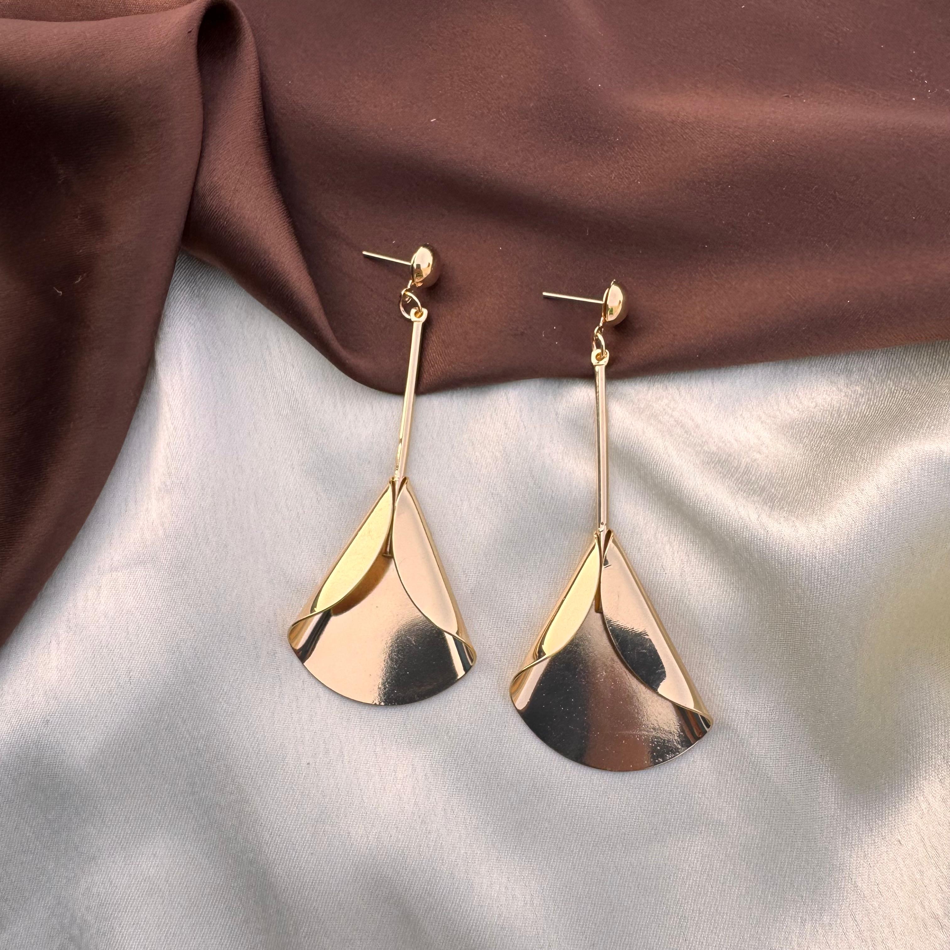 TFC Jazzy Bell Gold Plated Dangler Earrings