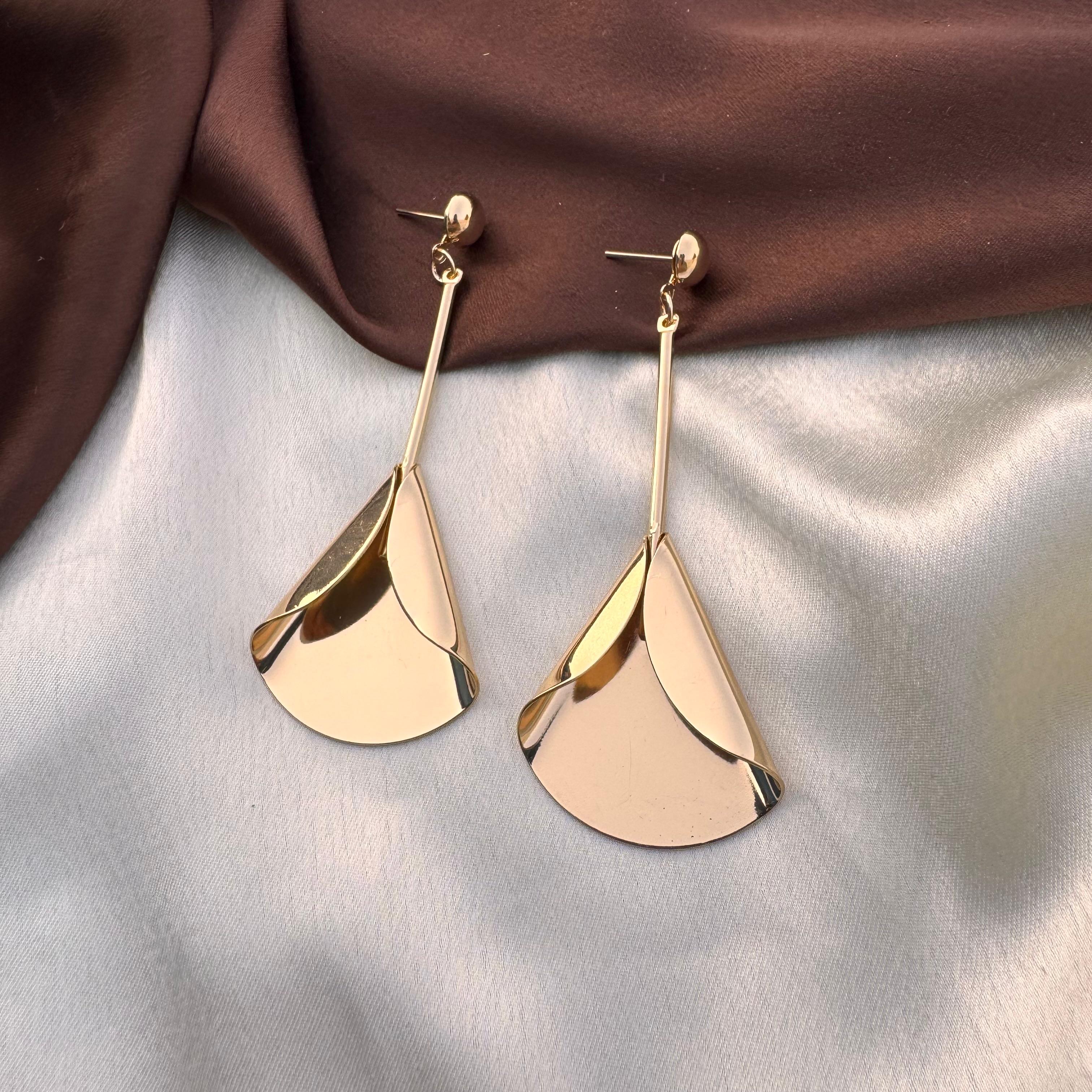 TFC Jazzy Bell Gold Plated Dangler Earrings