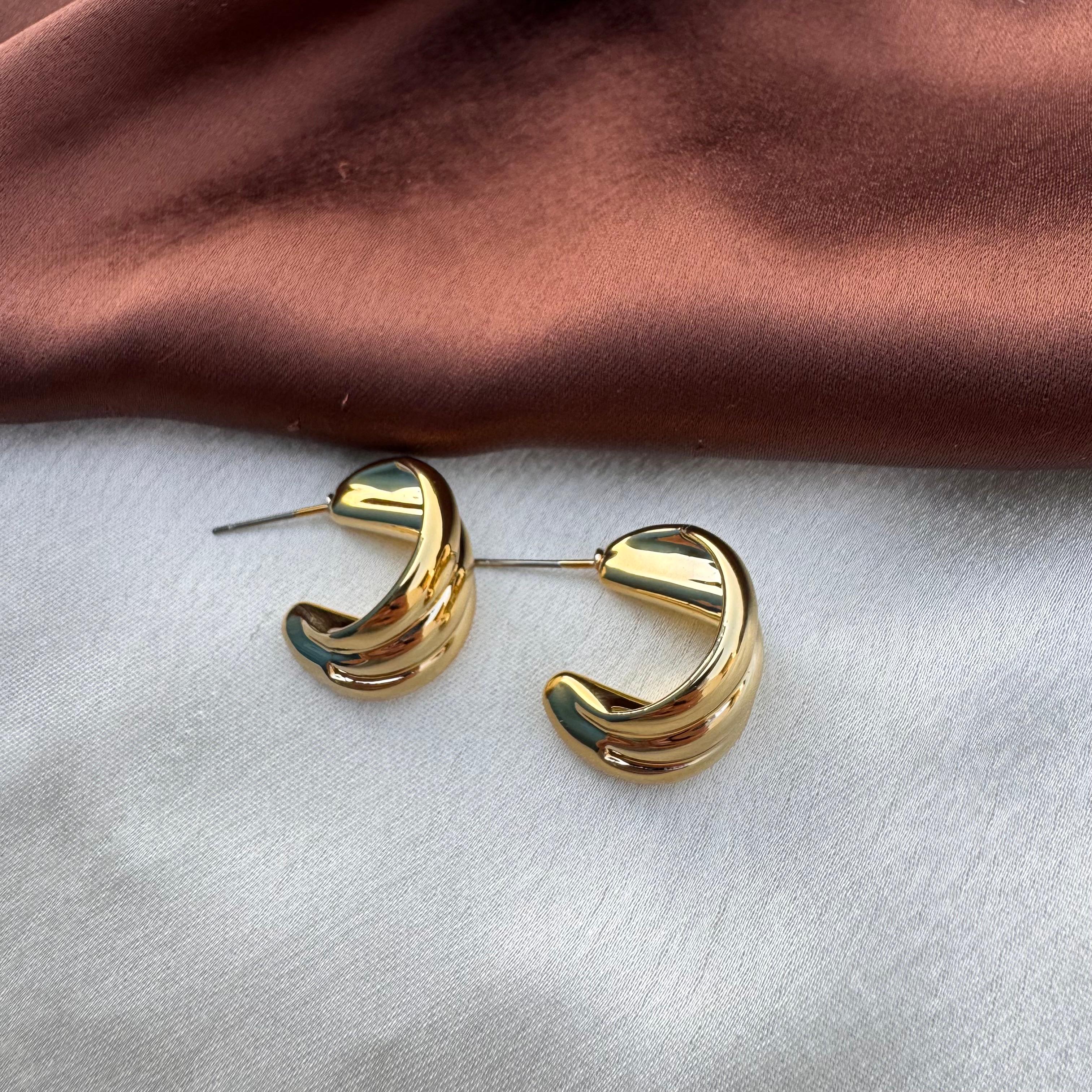TFC Eterna Gold Plated Stud Earrings