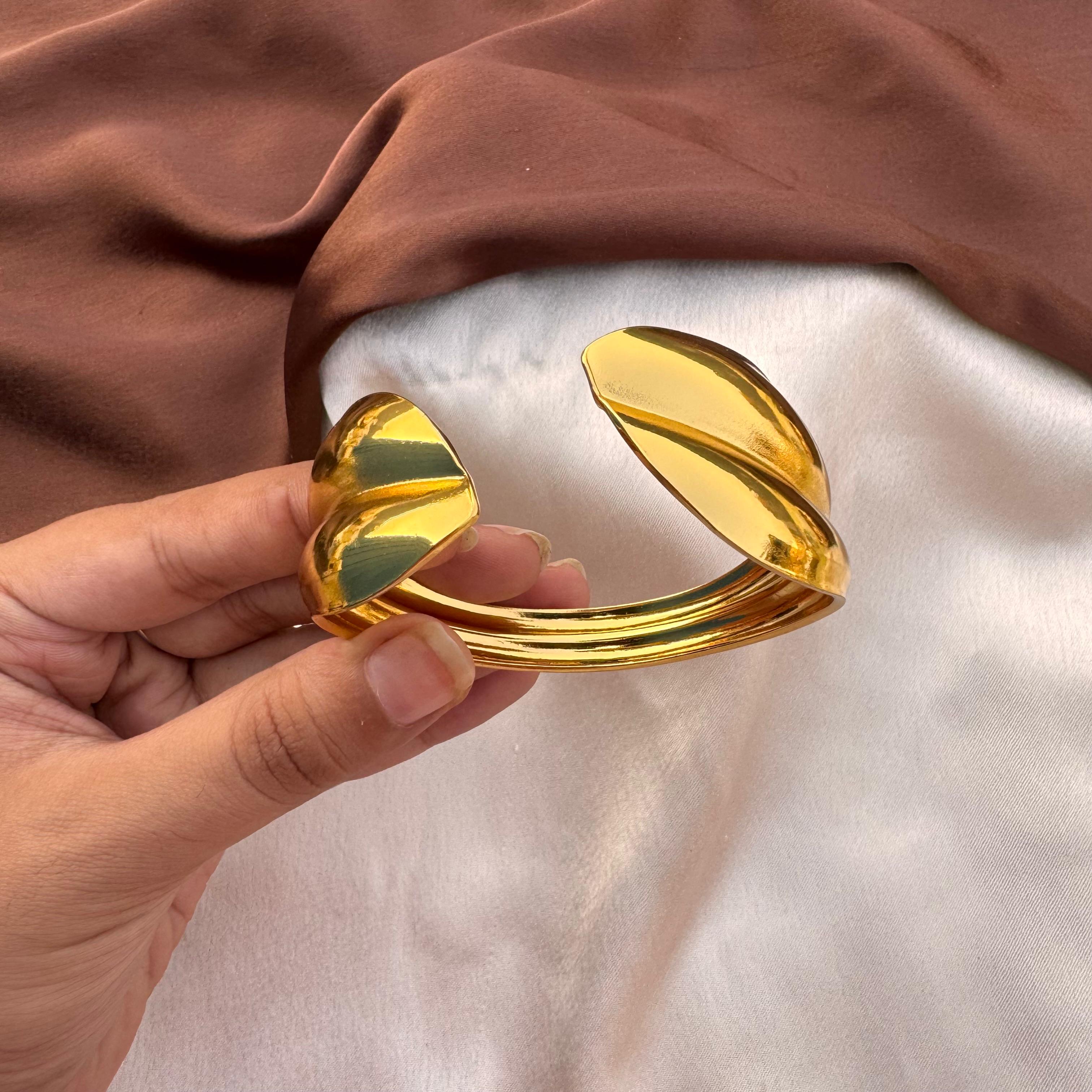 TFC Tiara Gold Plated Cuff Bracelet