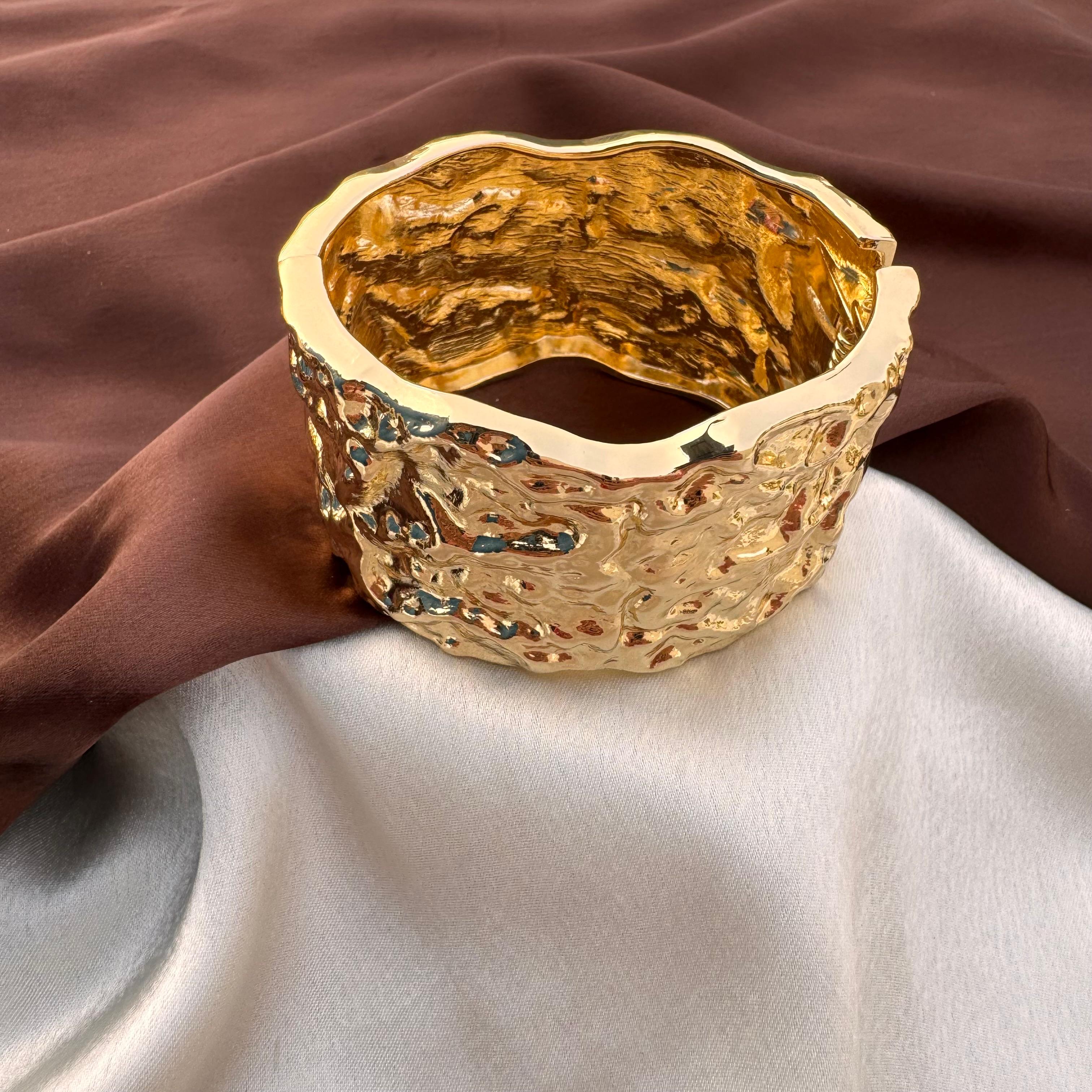 TFC Athena Gold Plated Bracelet Bangle (size 6.6)