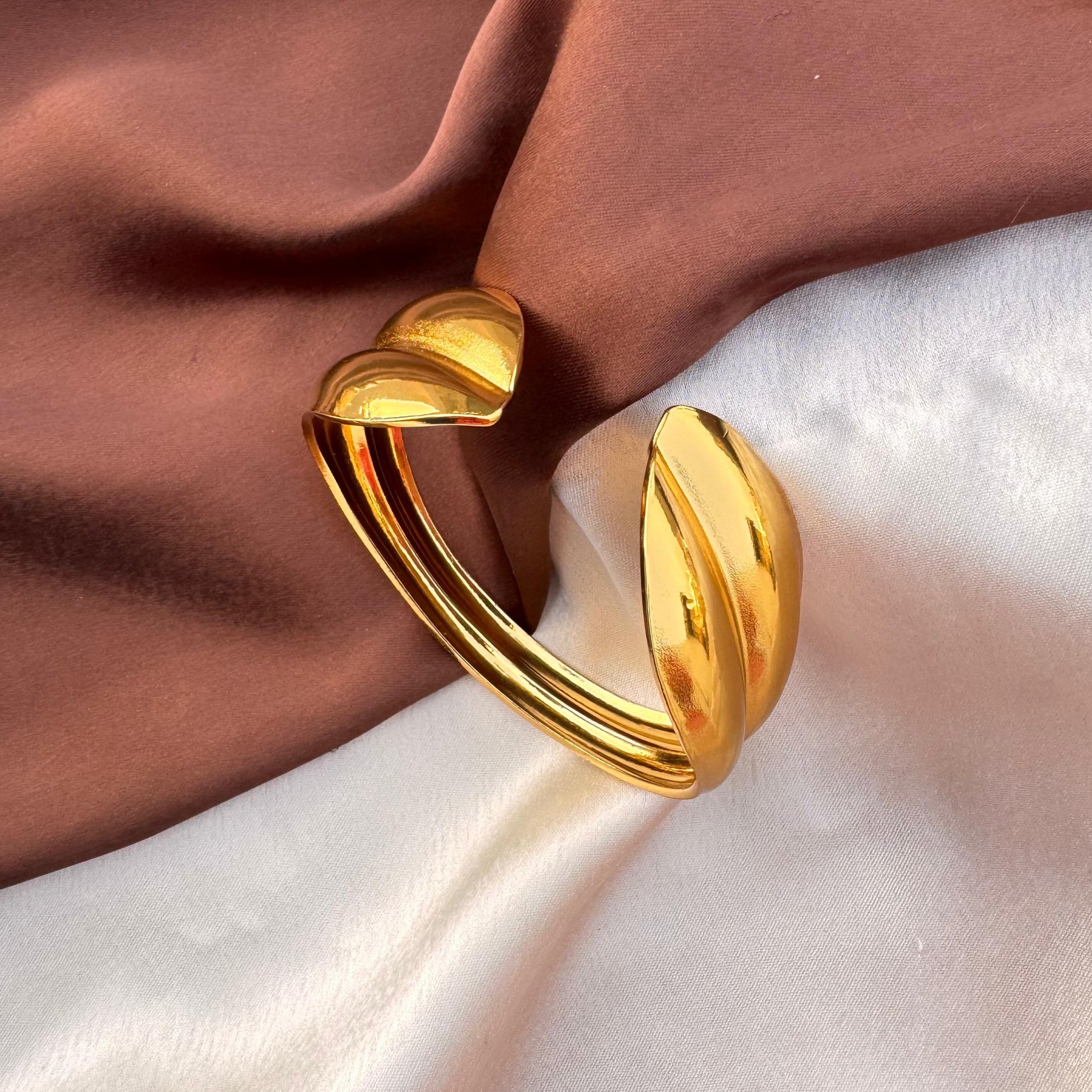 TFC Tiara Gold Plated Cuff Bracelet