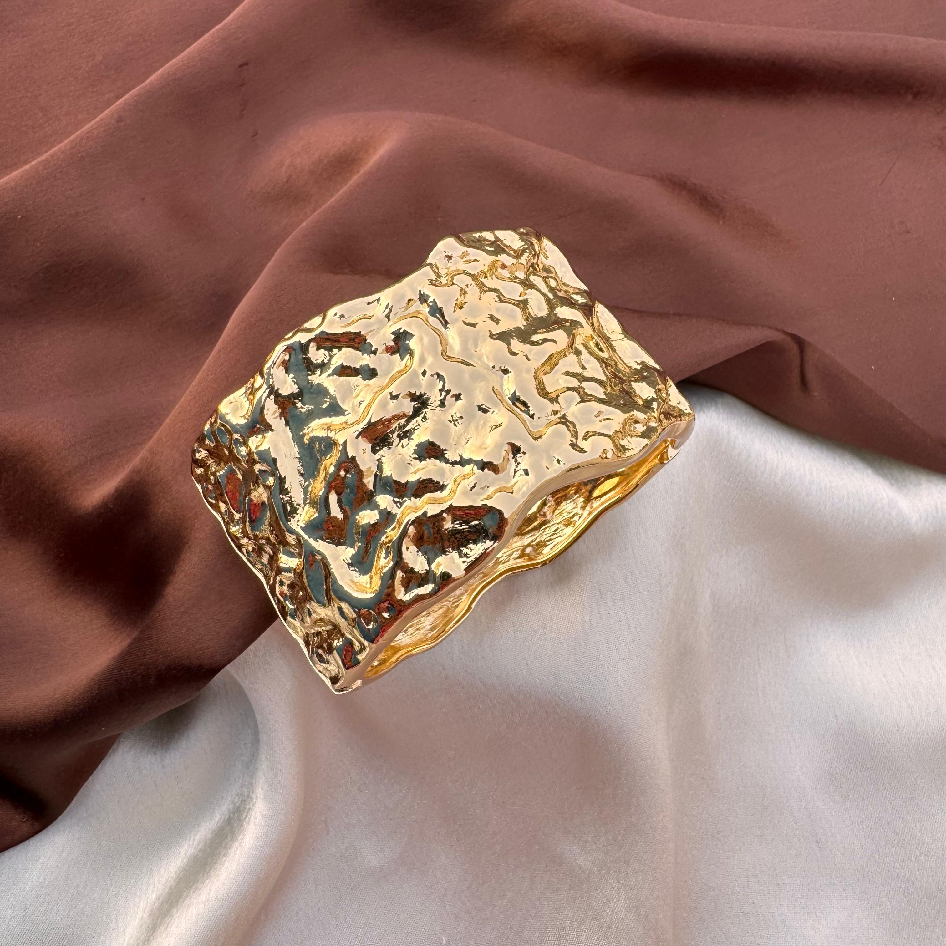TFC Athena Gold Plated Bracelet Bangle (size 6.6)