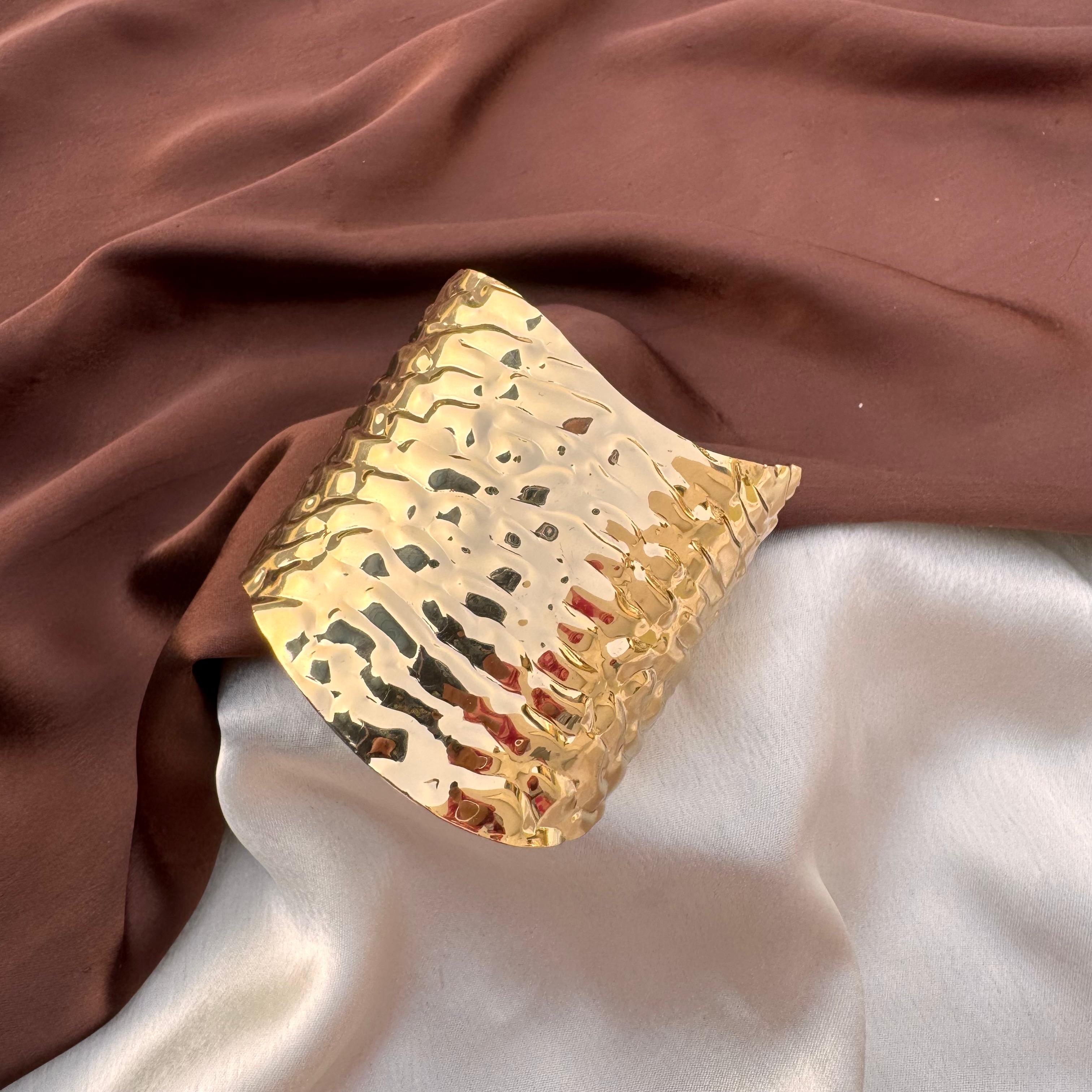 TFC Stardust Gold Plated Cuff Bracelet