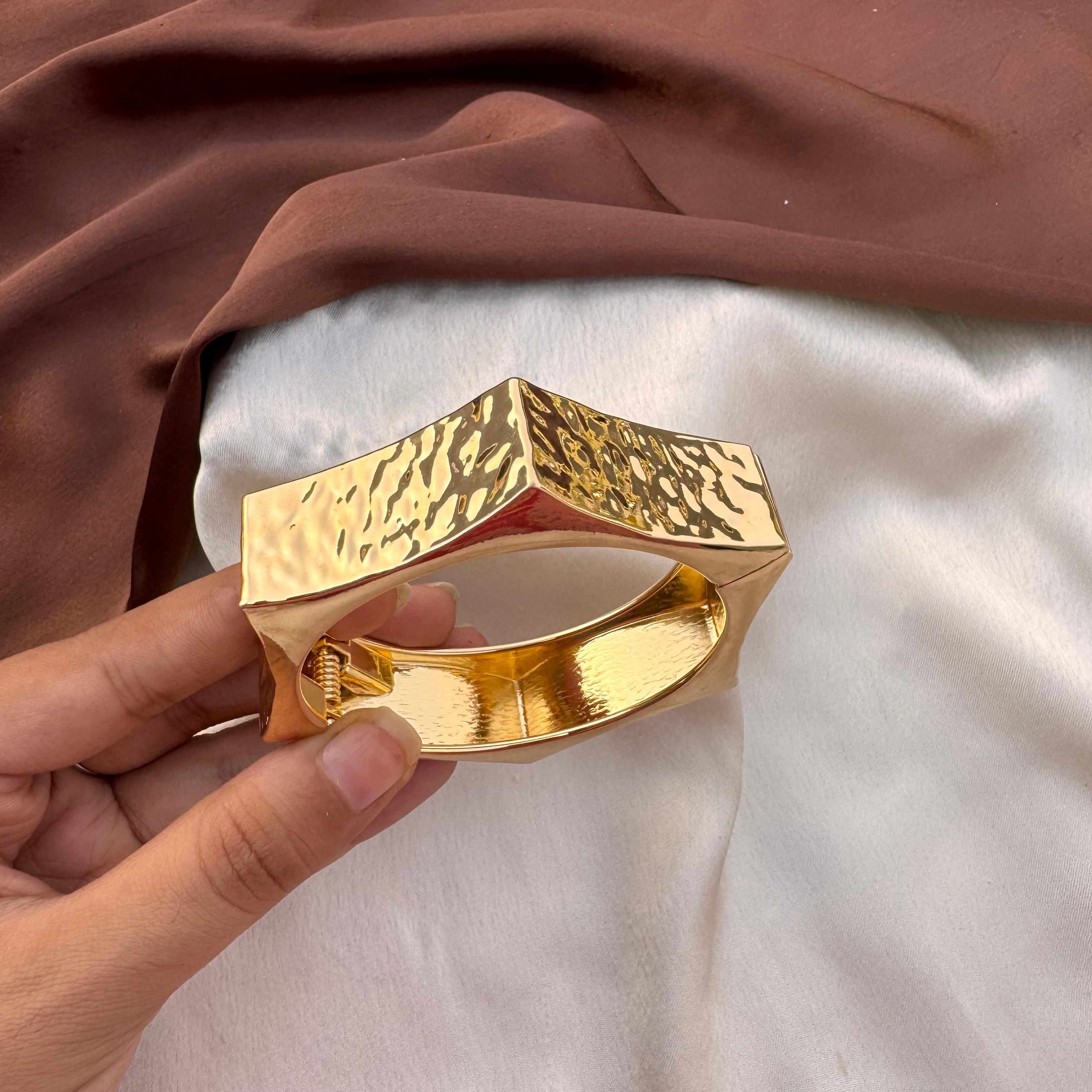TFC Size 2.6 Celeste Gold Plated Bracelet Bangle