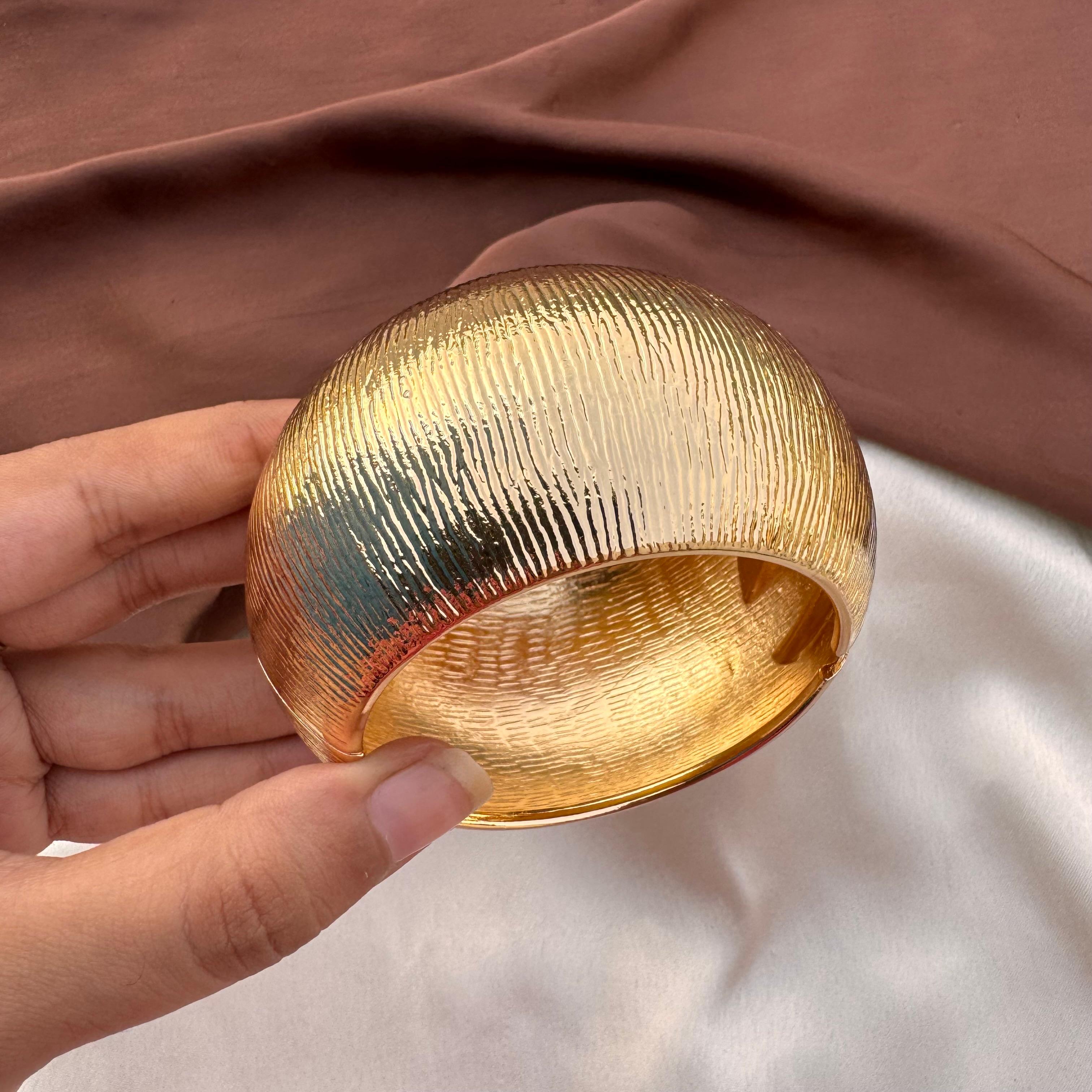 TFC Size 2.8 Linea Luxe Gold Plated Bracelet Bangle