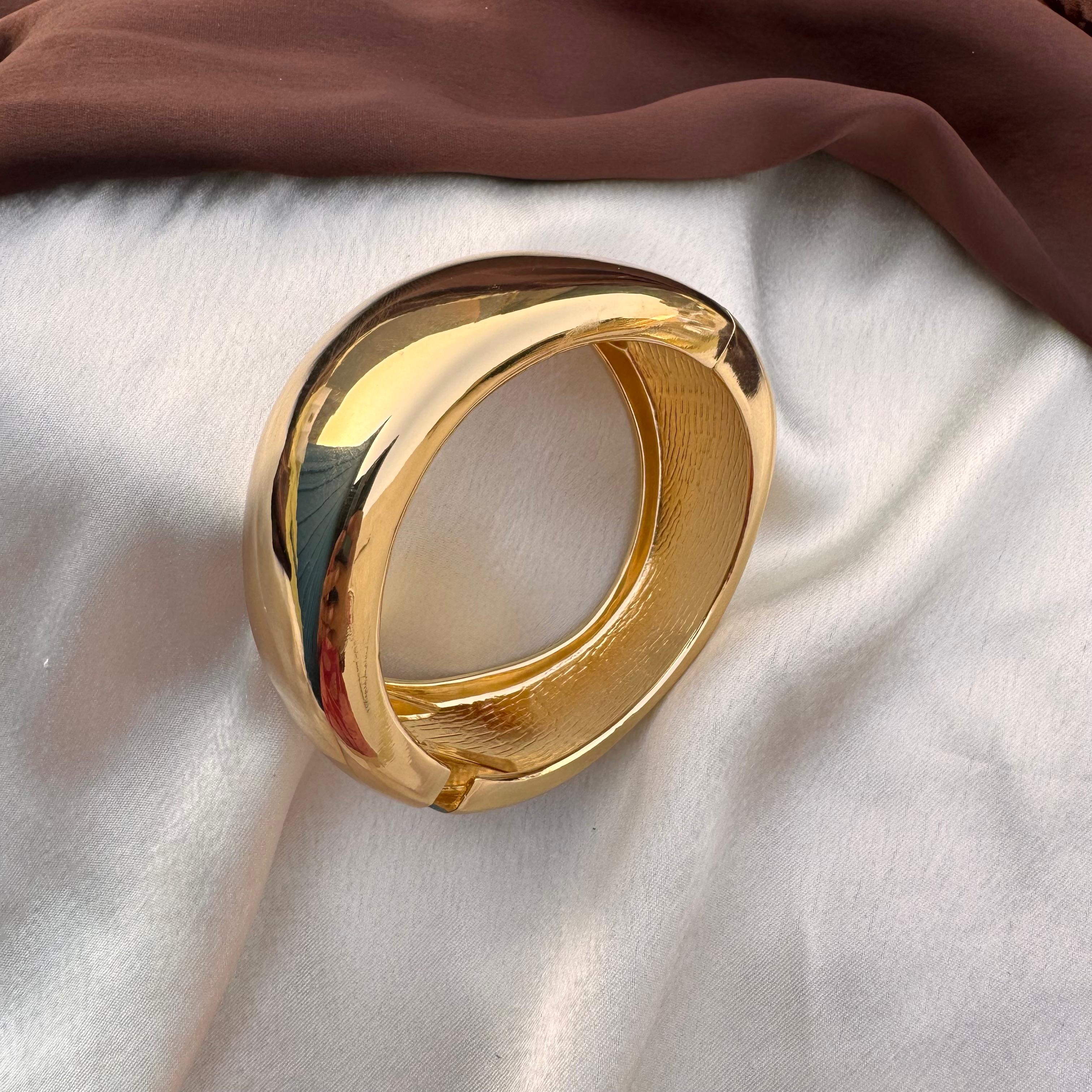 TFC Size 2.8 Leontine Gold Plated Bracelet Bangle