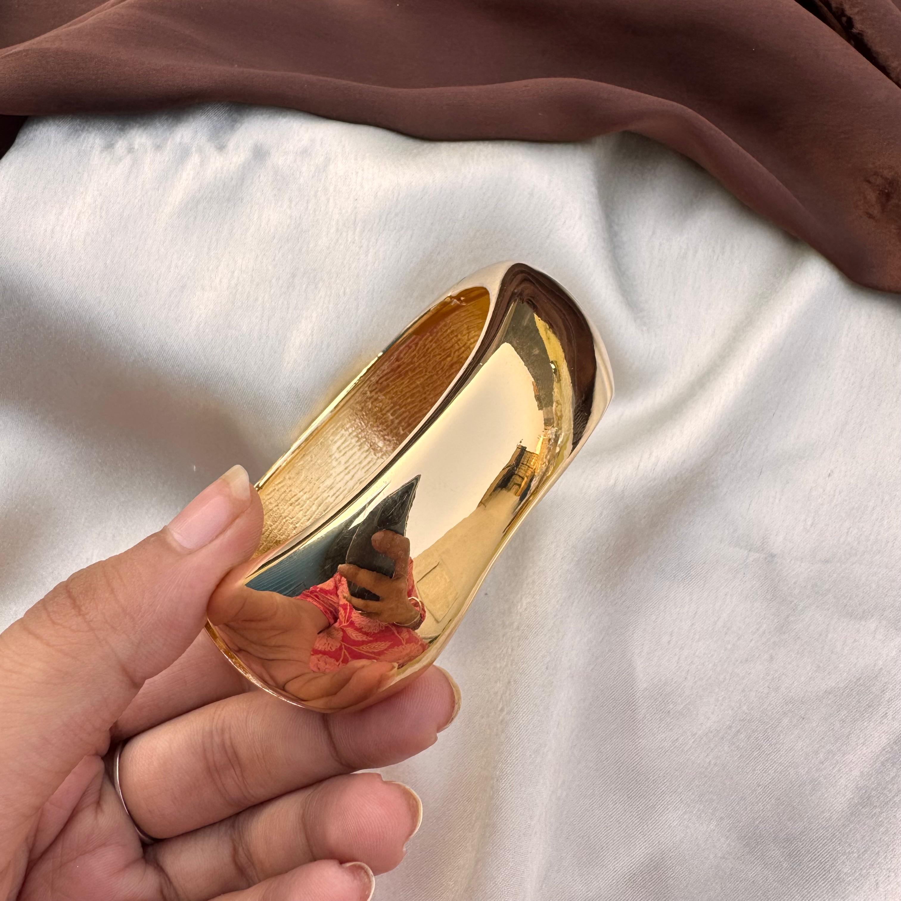 TFC Size 2.8 Leontine Gold Plated Bracelet Bangle