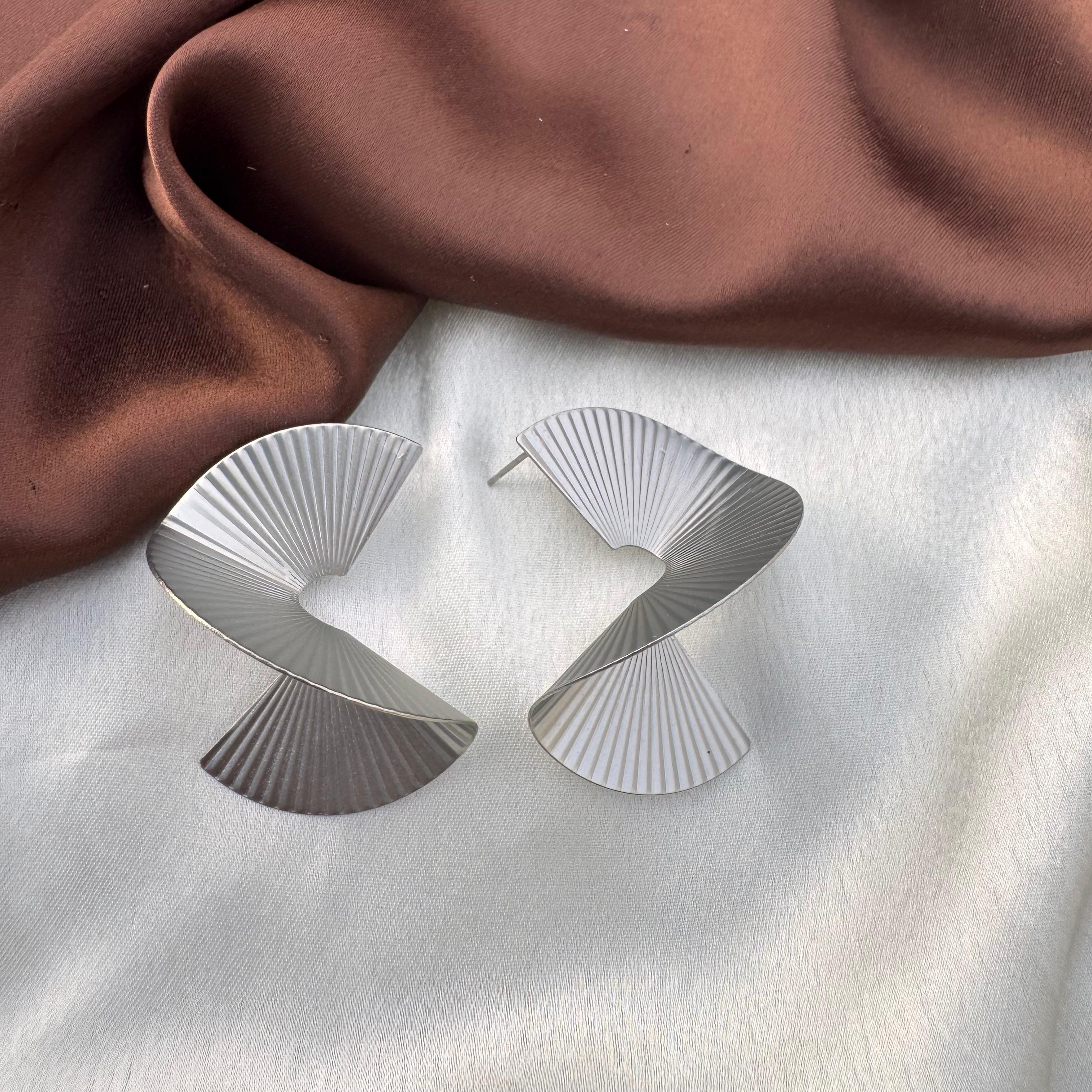 TFC Luna Silver Plated Stud Earrings