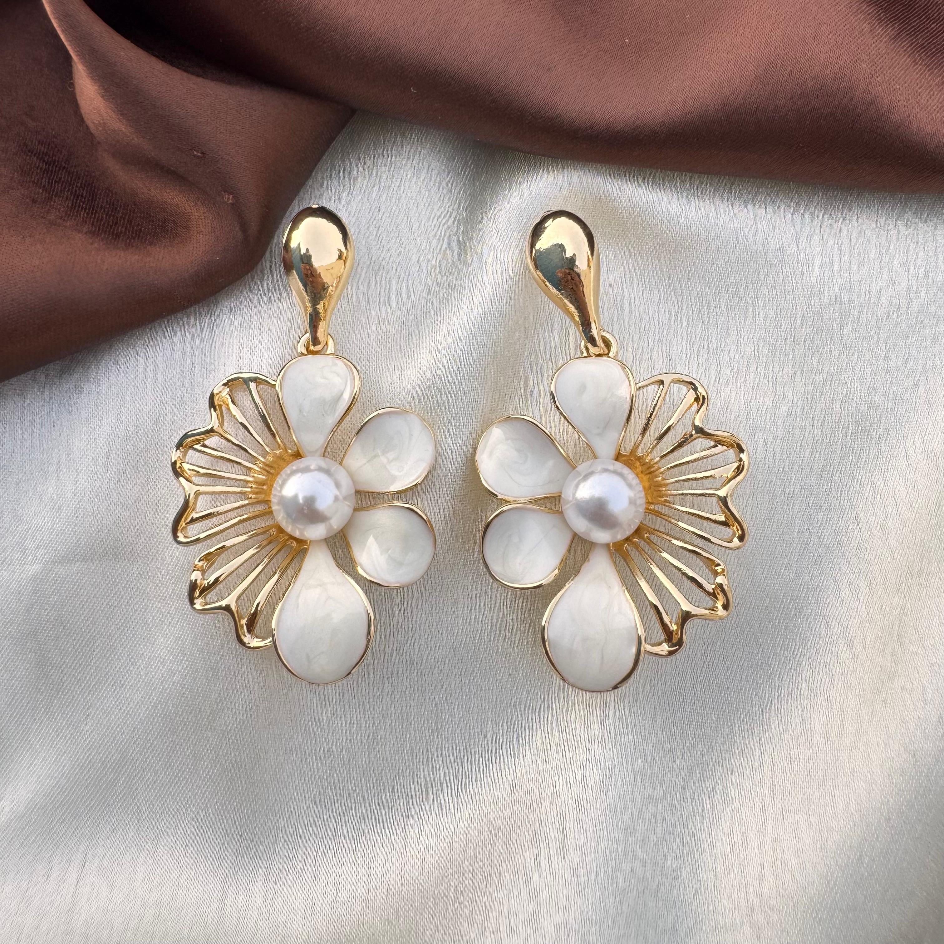 TFC Calming Gold Plated Dangler Earrings