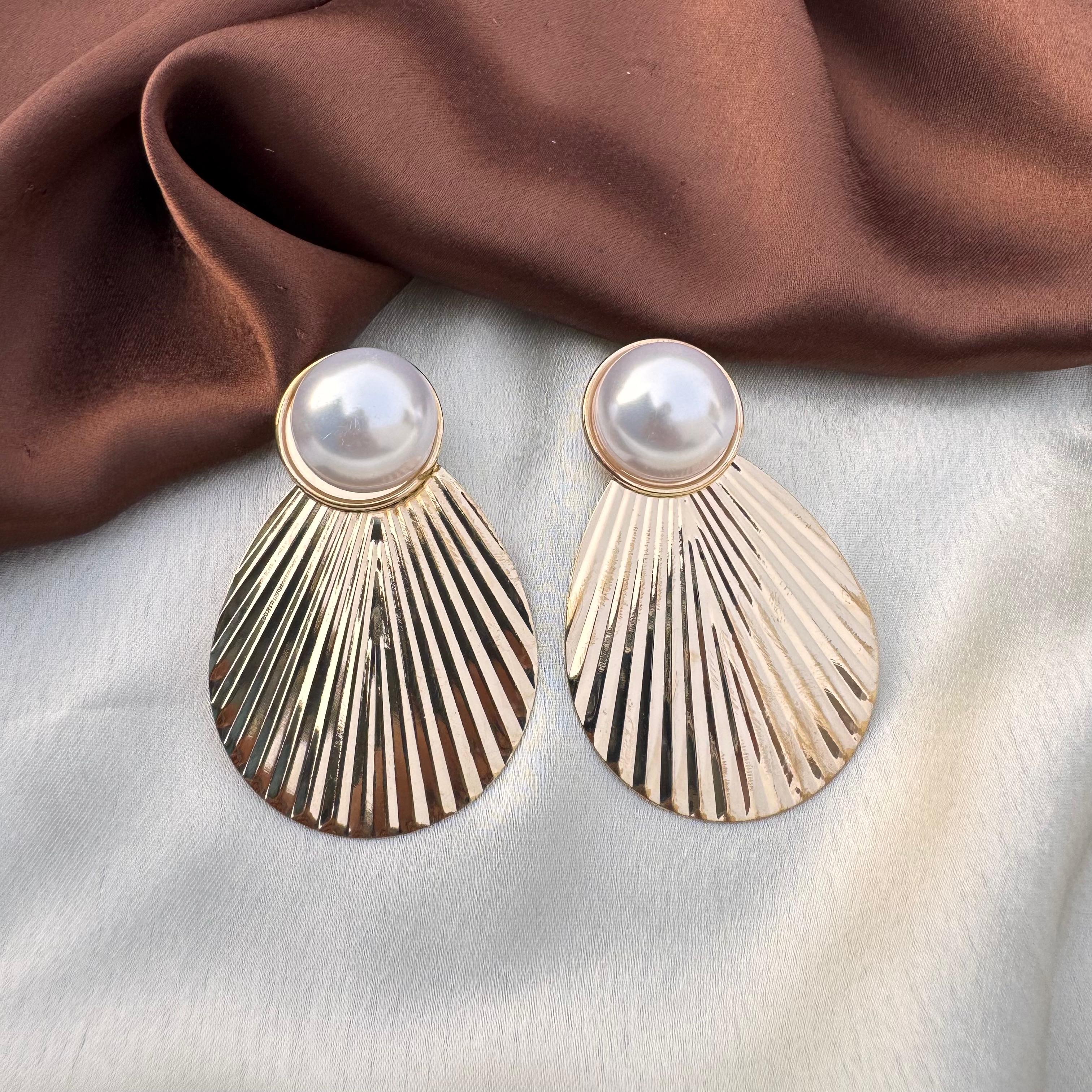 TFC Elegancia Gold Plated Stud Earrings