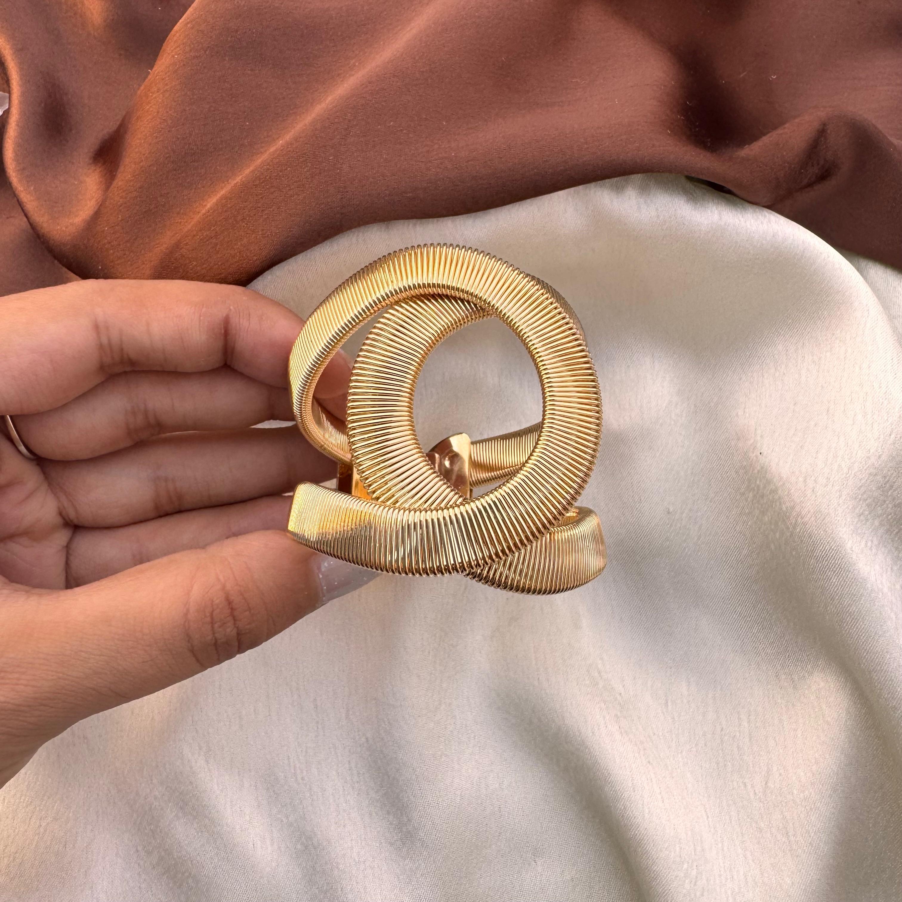 TFC Size 2.4 Opal Dreams Gold Plated Bracelet Bangle