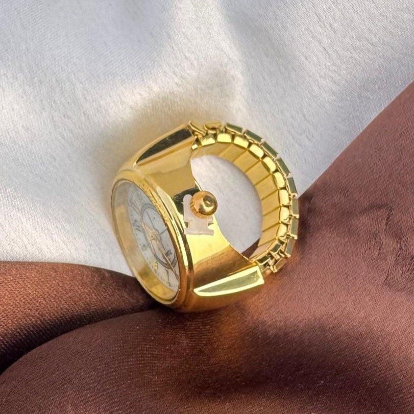 TFC Goldy Gold Plated Adjustable Watch Ring