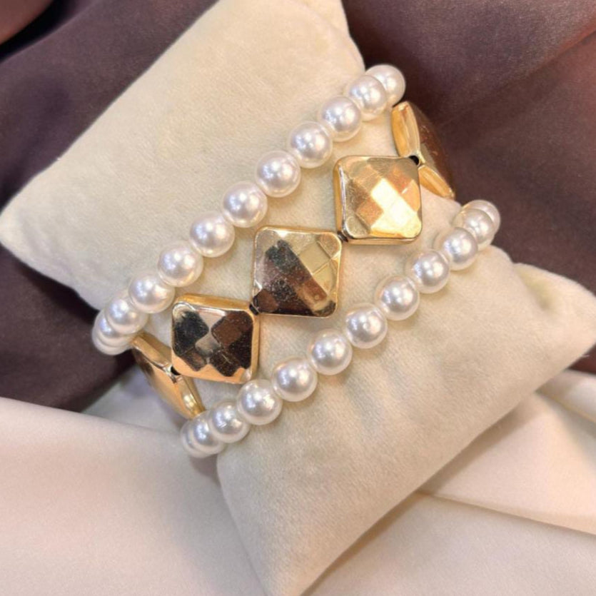 TFC Belle Chic Gold Plated Bracelet (set of 3)