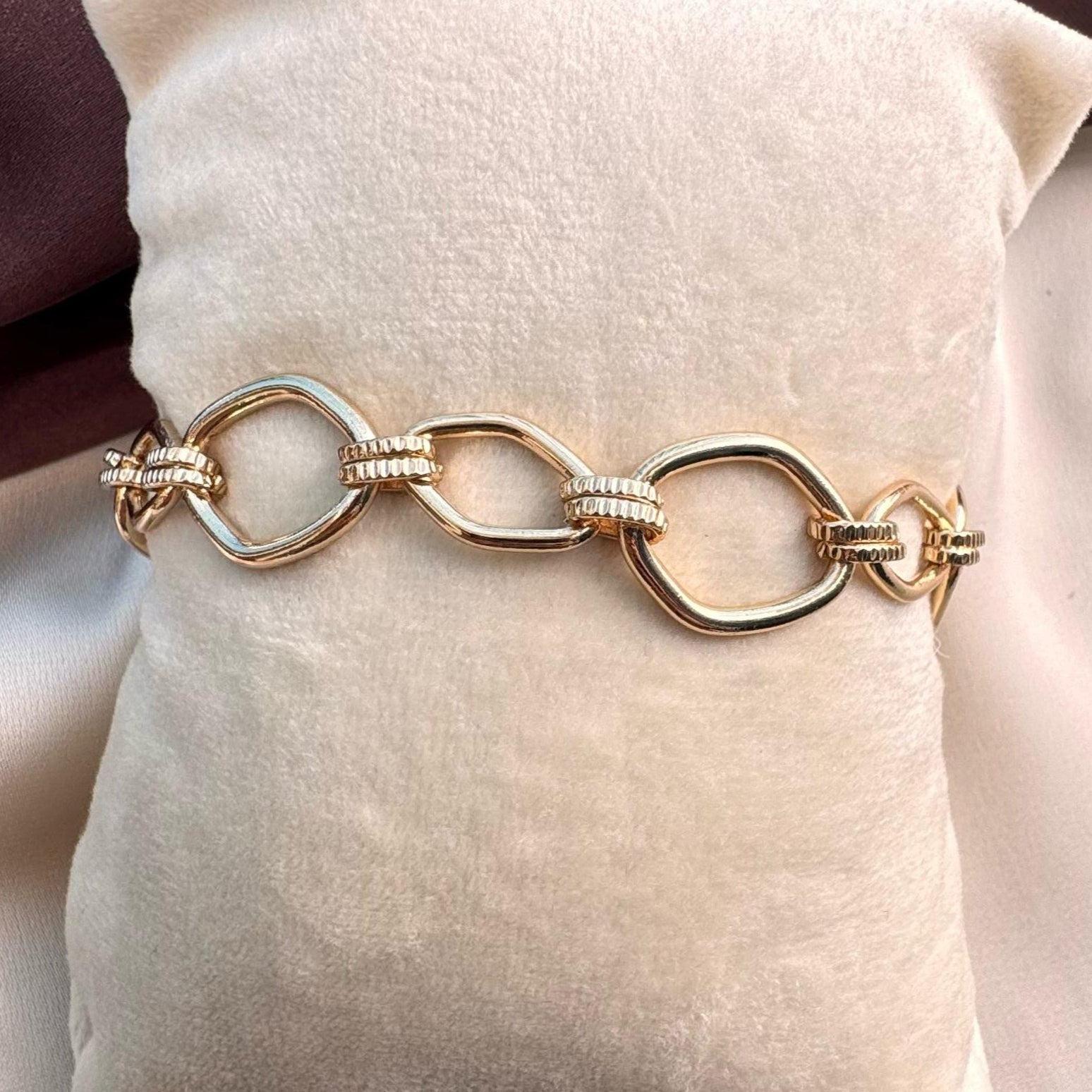 TFC Chain Light Gold Plated Bracelet