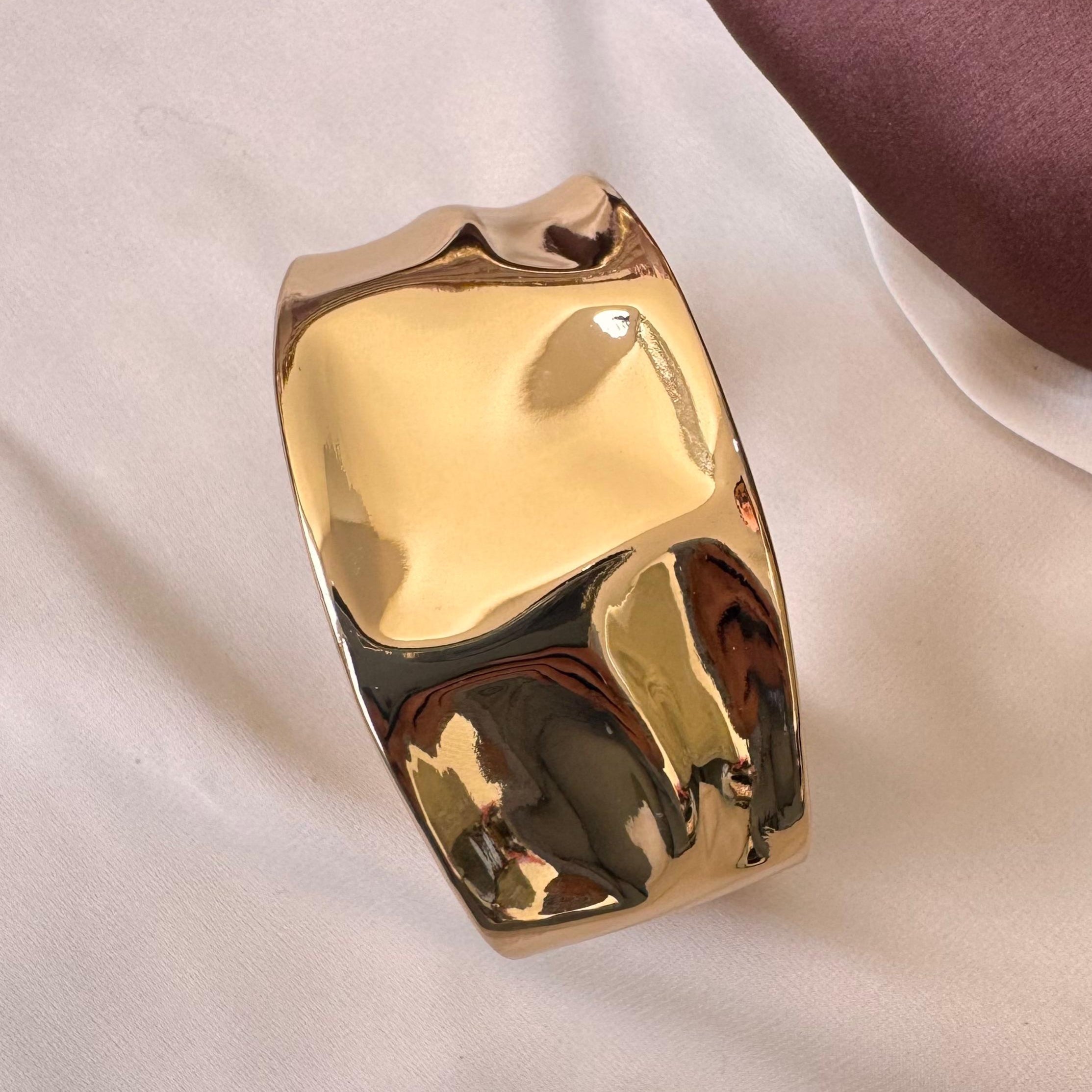 TFC Size 2-6 Chunky Style Openable Gold Plated Bracelet Bangle