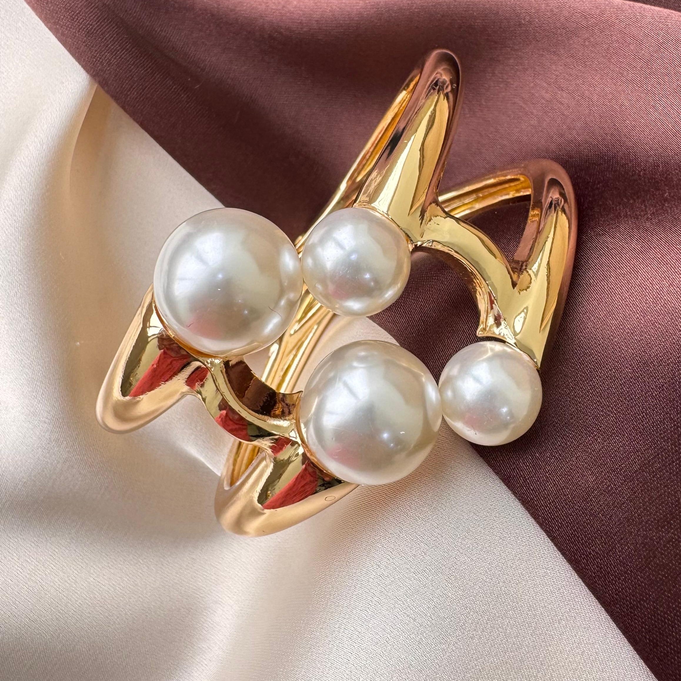 TFC Size 2.6 Pearlies Gold Plated Bracelet Bangle