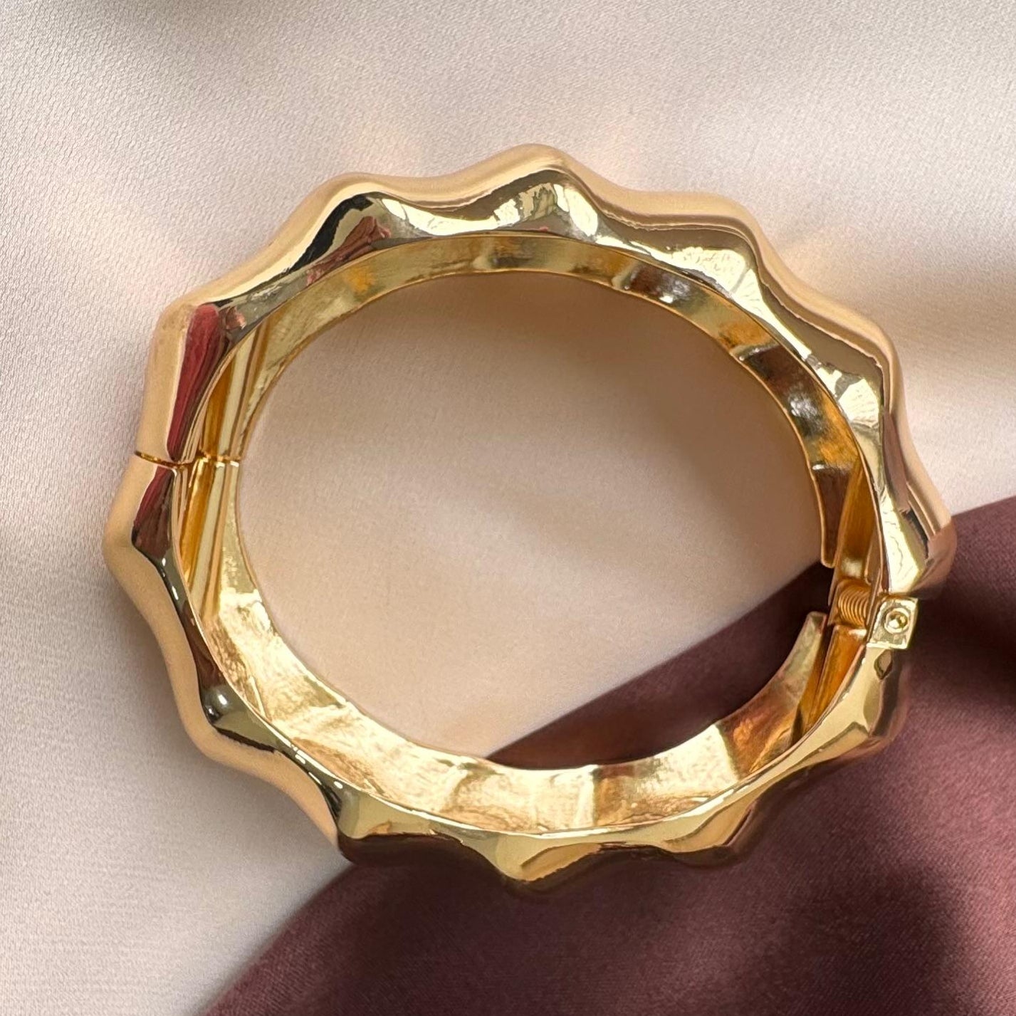 TFC Size 2.6 Little Twister Gold plated Bangle