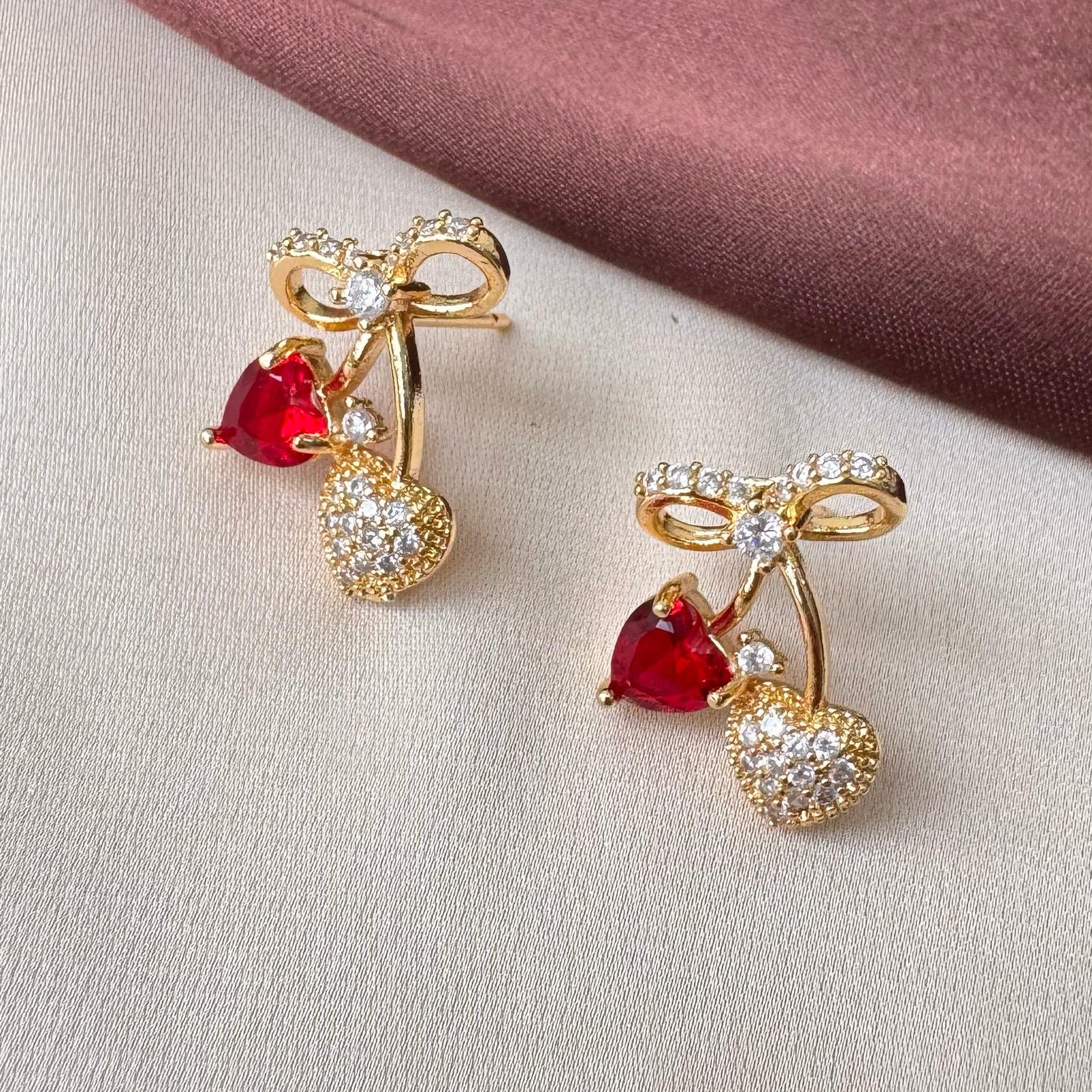 TFC Candy Crush Gold Plated Stud Earrings