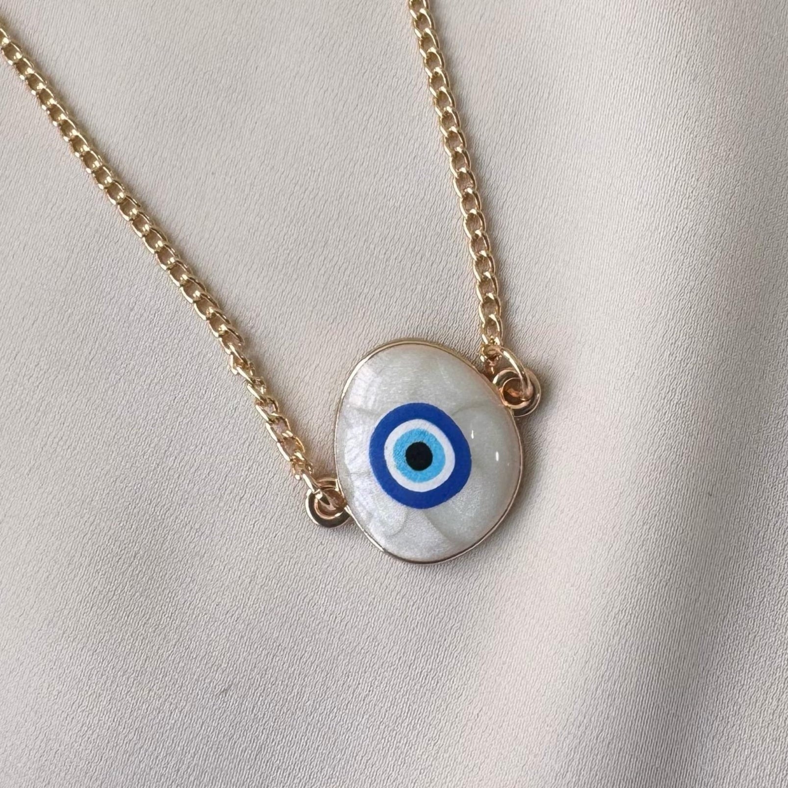 TFC Divine Watch Evil Eye Gold Plated Necklace