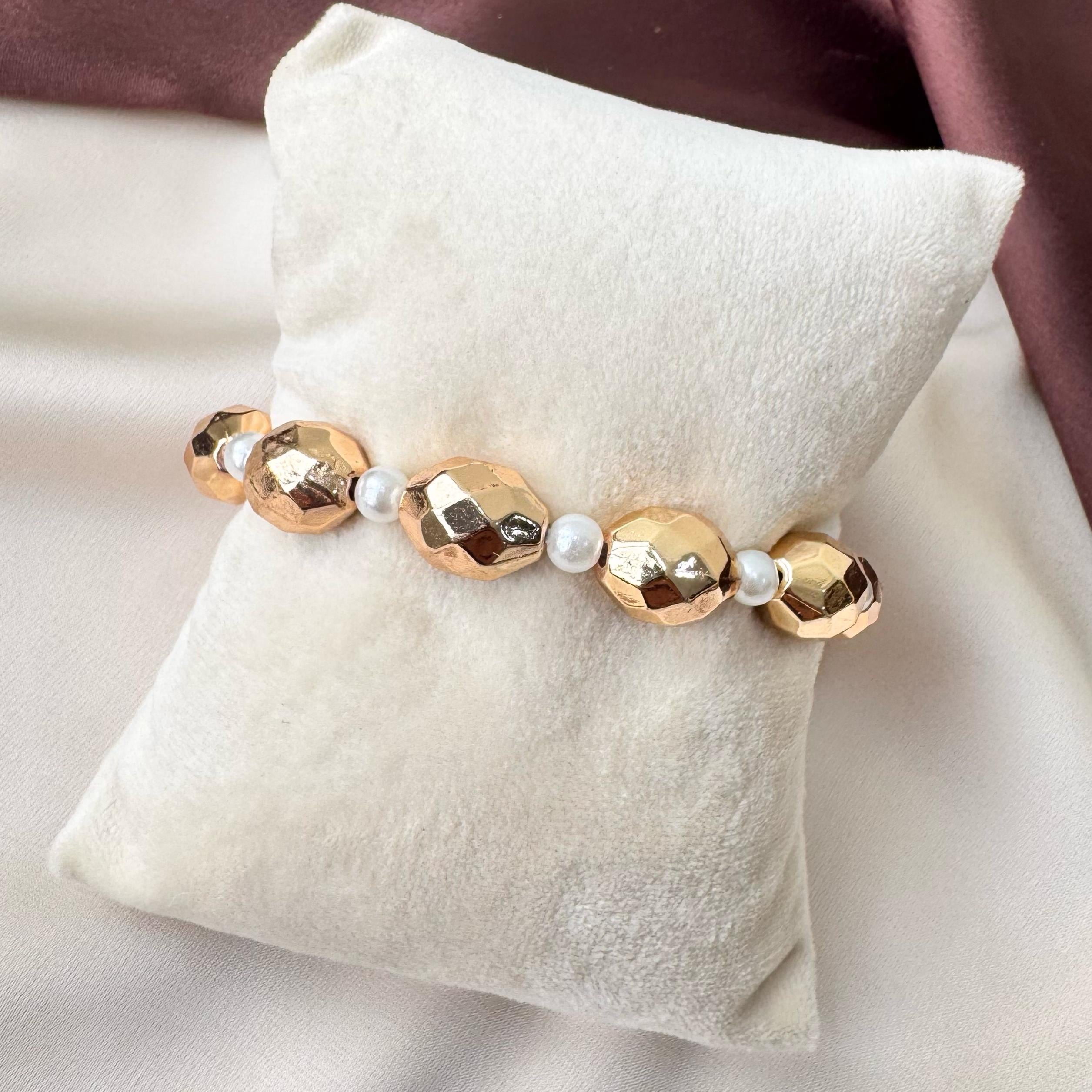 TFC Star Beads Gold Plated Bracelet