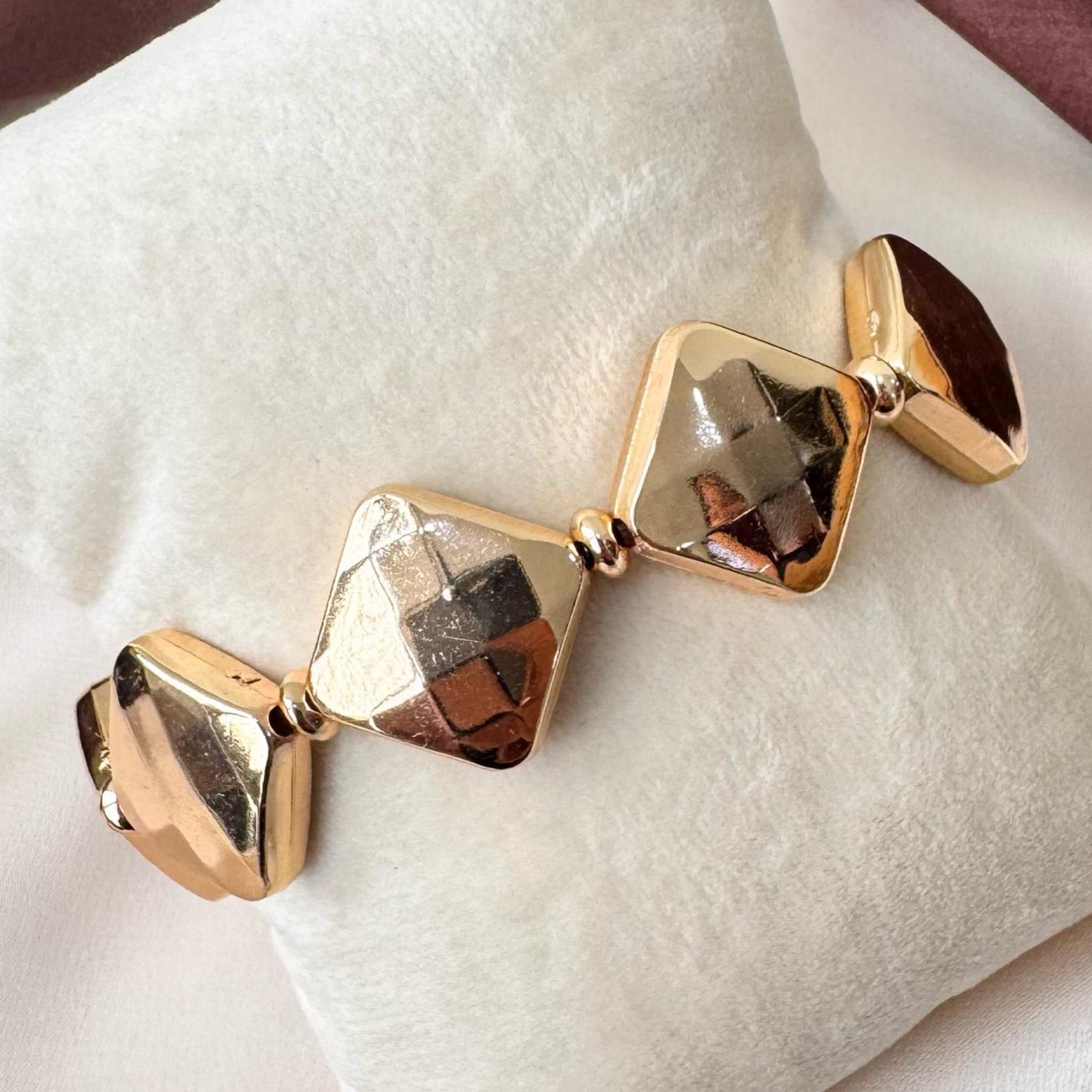 TFC Diagonal Gold Plated Bracelet