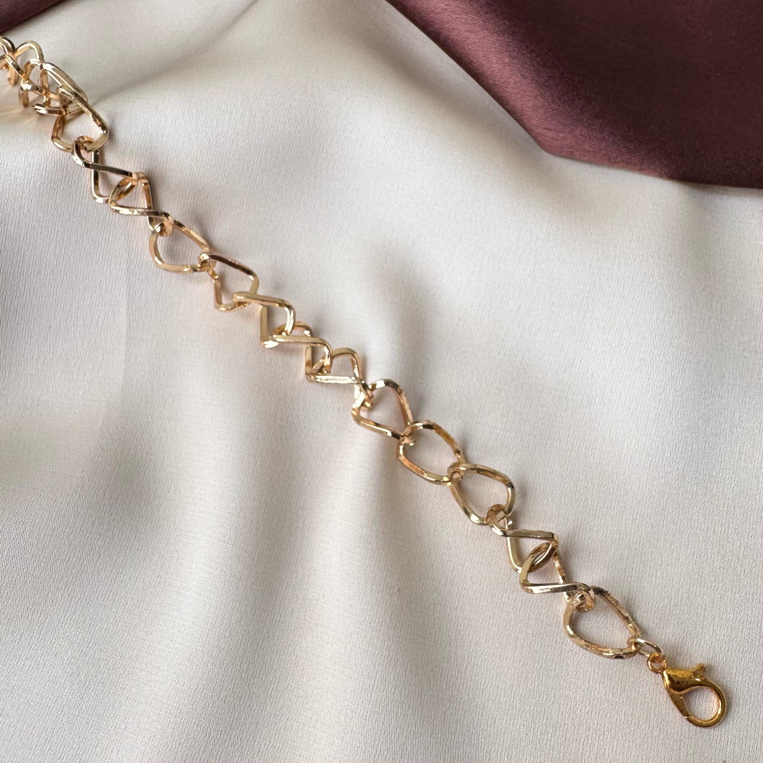 TFC Tasha Twist Gold Plated Adjustable Bracelet