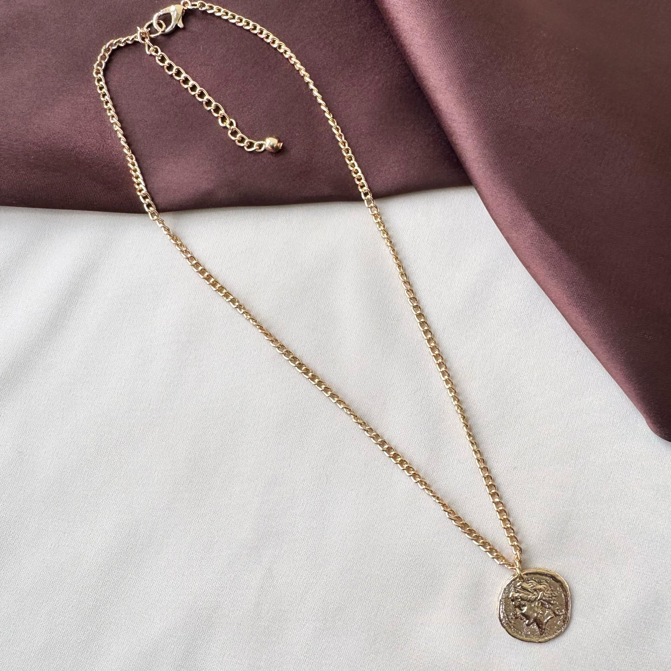 TFC Lady Queen Gold Plated Pendant Necklace