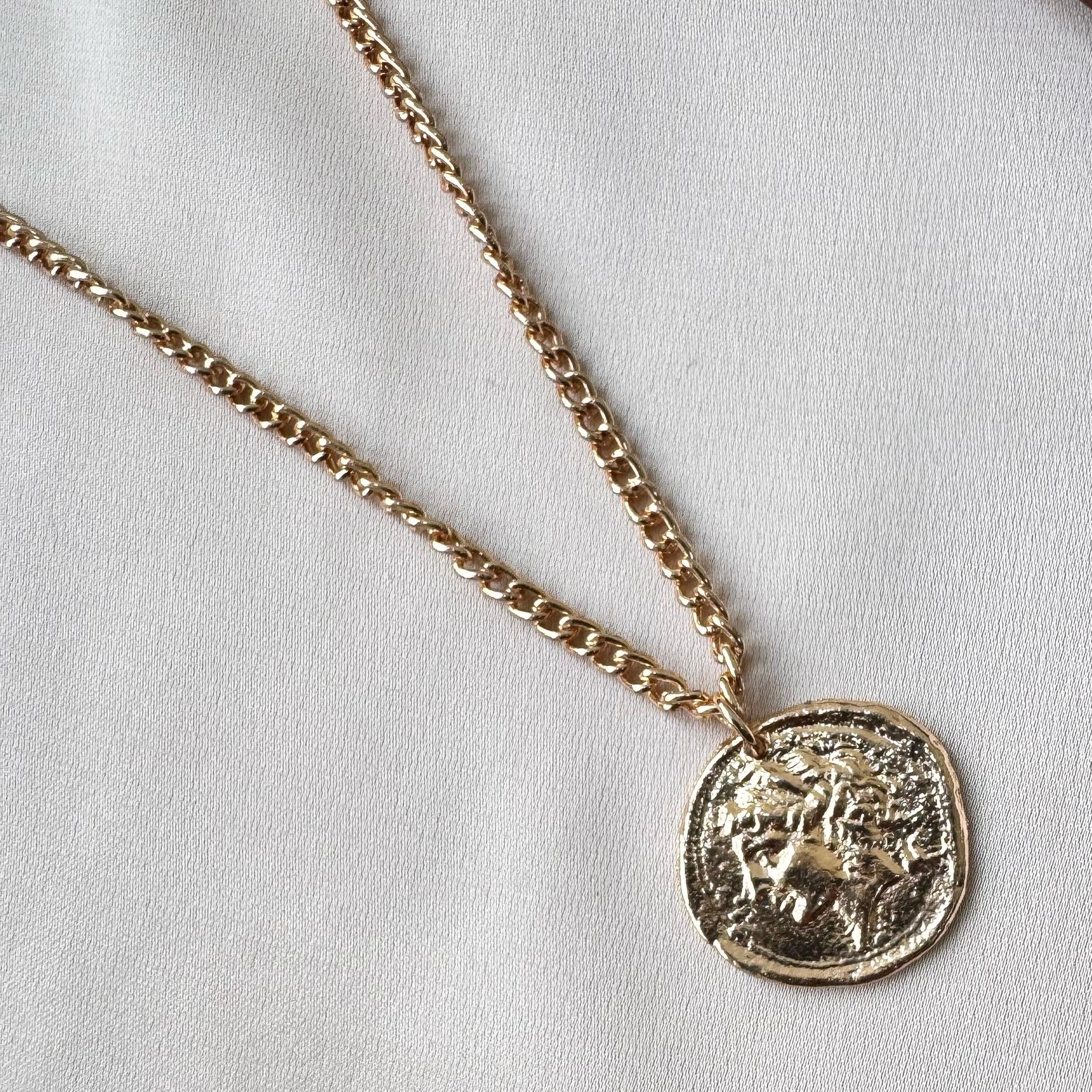 TFC Lady Queen Gold Plated Pendant Necklace