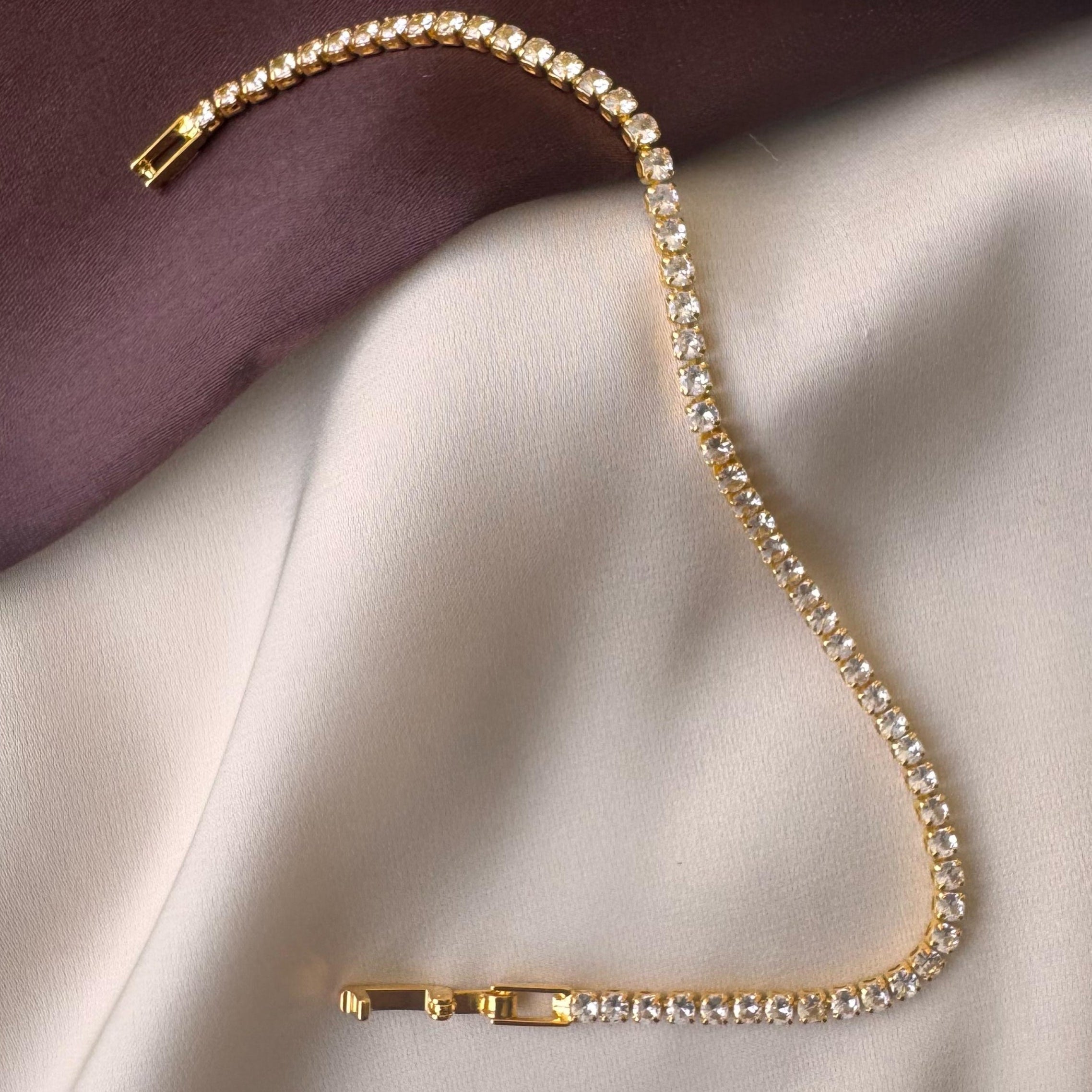 TFC Square Gleamline Gold Plated Bracelet