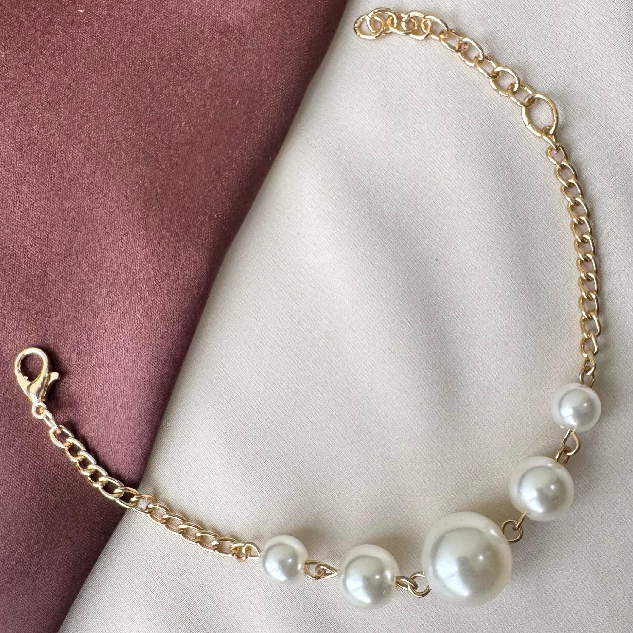TFC Pearlina Charm Gold Plated Bracelet