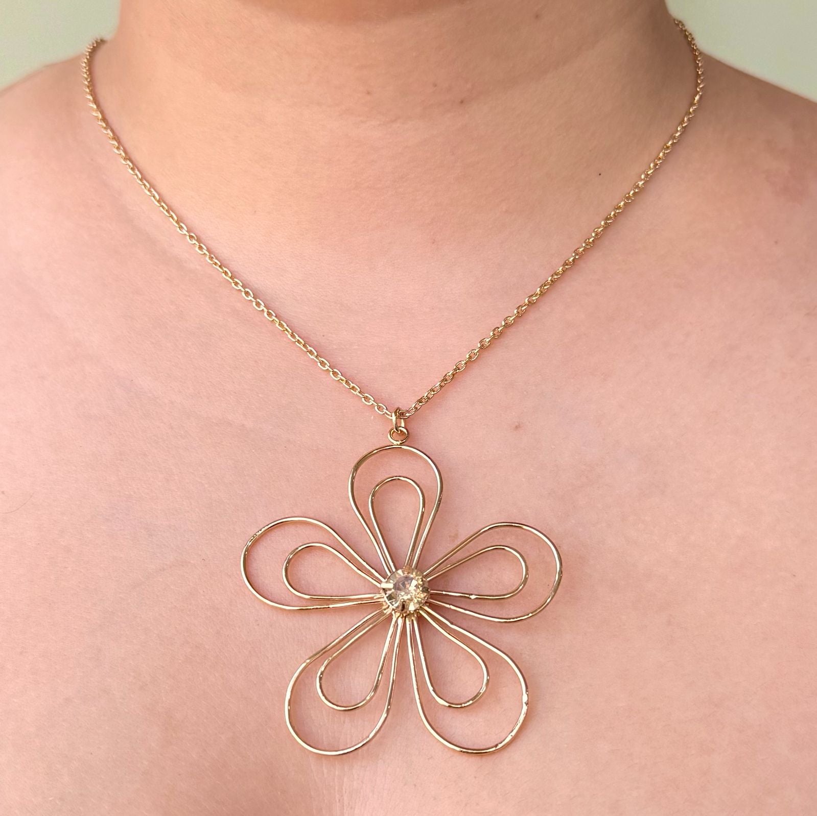 TFC Aurora Blossom Gold Plated Necklace
