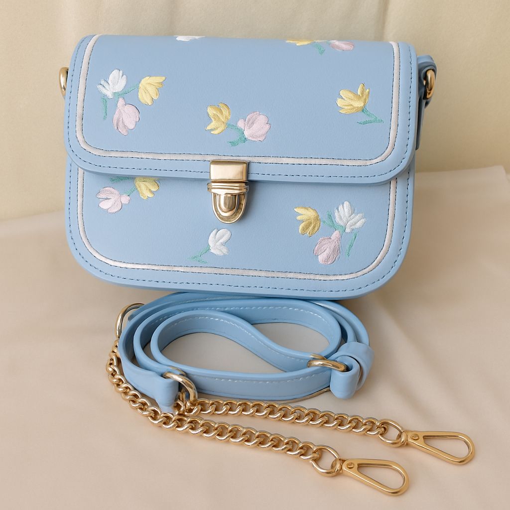 TFC Spring Whisper Embroidery Sling Bag