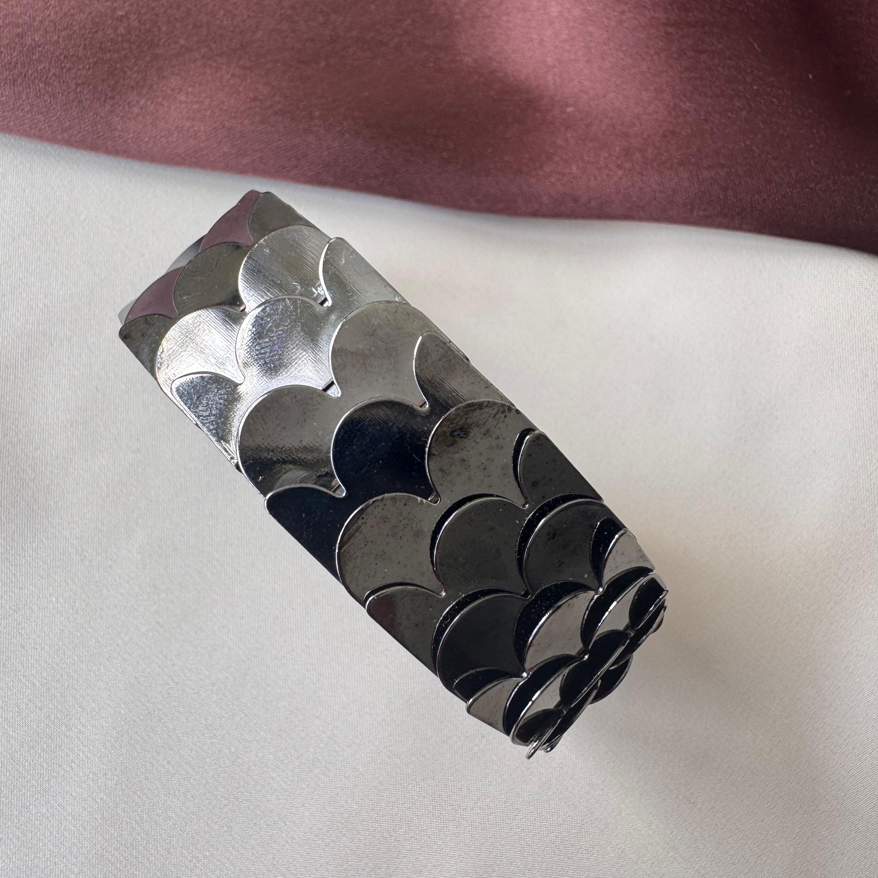 TFC Adjustable Trendy Black Cuff Bracelet