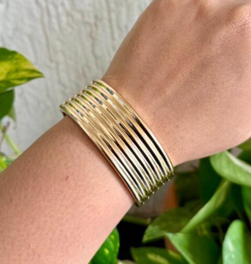 TFC Size 2.6 Liner Gold Plated Bracelet Bangle