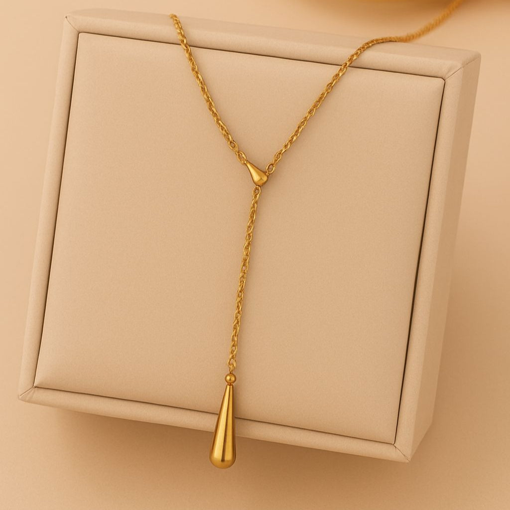 TFC Minimal Design Gold Plated Necklace