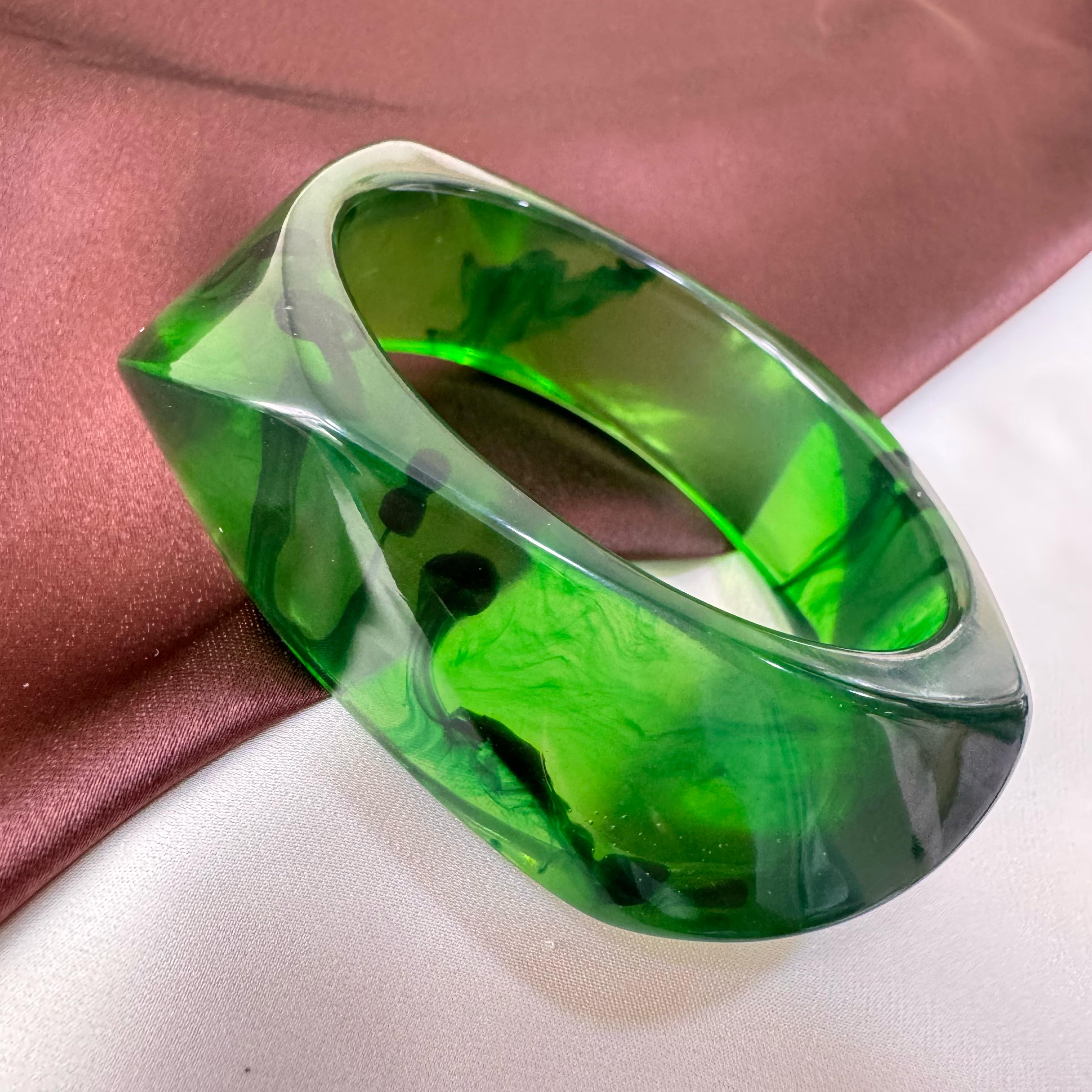 TFC Size 2.8 Greenish Resin Bangle