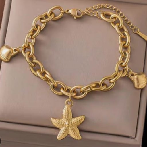 TFC Star Charm Gold Plated Bracelet