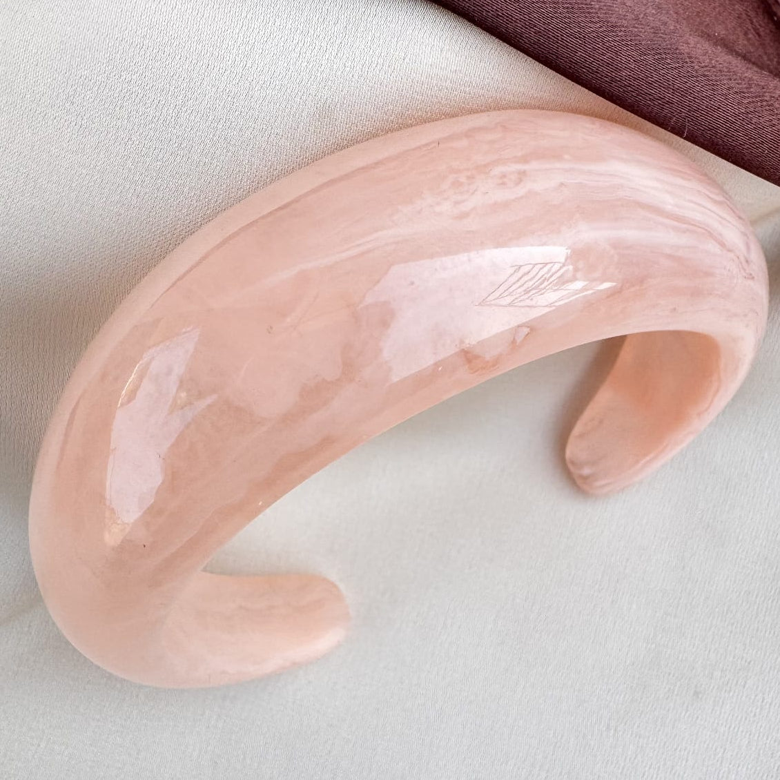 TFC Size 2.6 Rose Quartz Resin Bangle