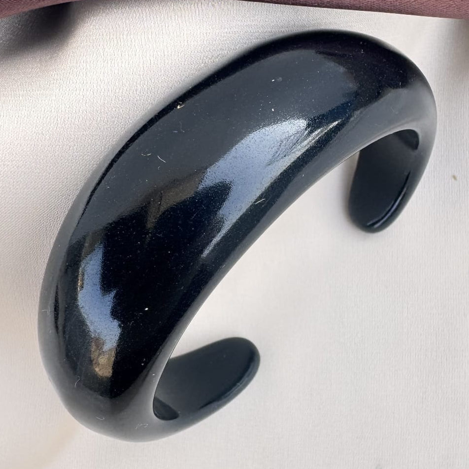 TFC Size 2.6 Open Black Resin Bangle