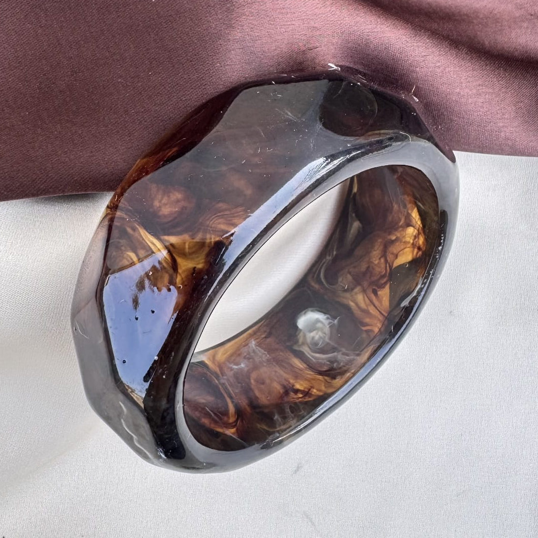 TFC Size 2.8 Dark Smokey Resin Bangle