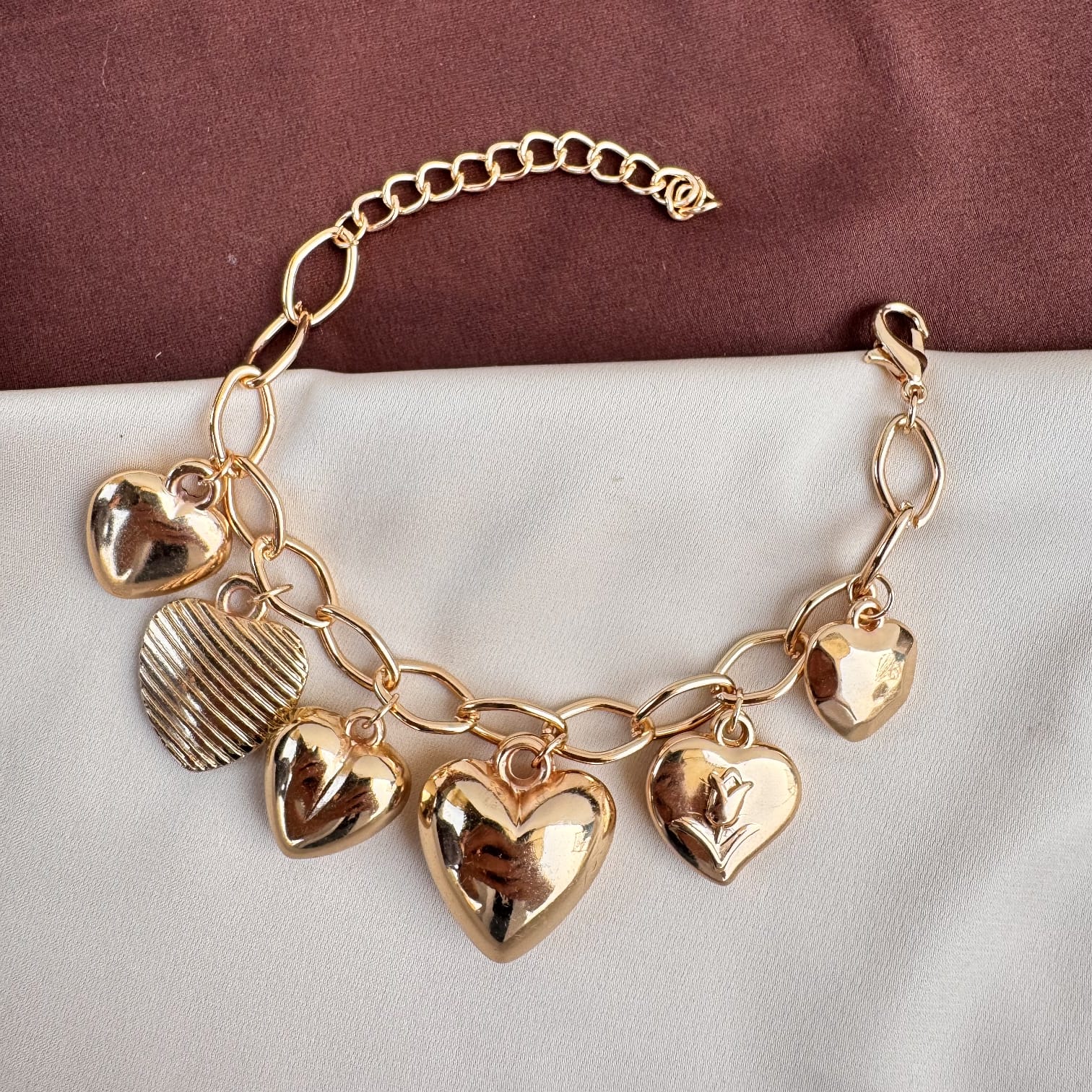 TFC Multi Heart Gold Plated Bracelet