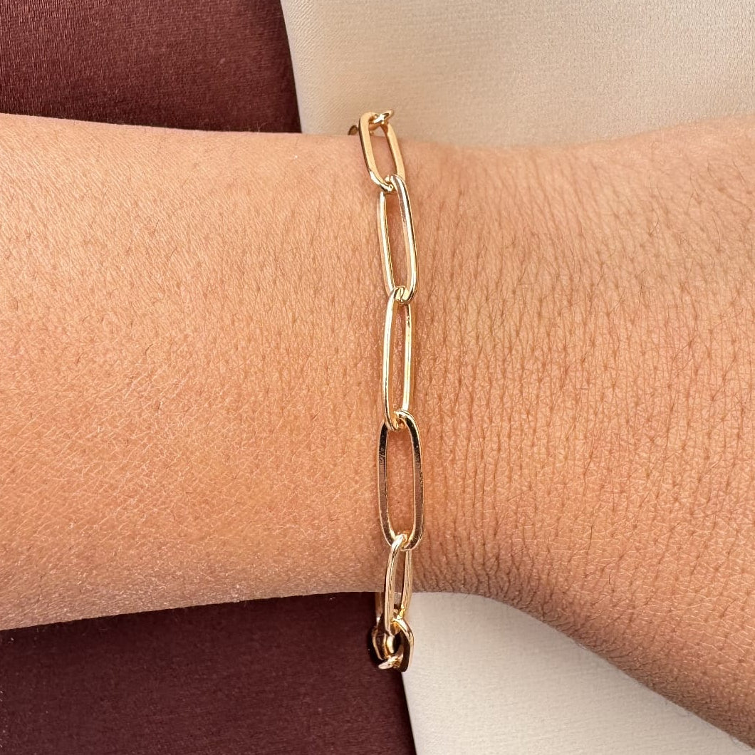 TFC Chain Line Gold Plated Bracelet