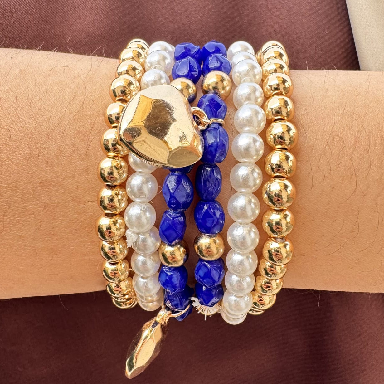 TFC Royal Charm Gold Plated Bracelet (set of 6)