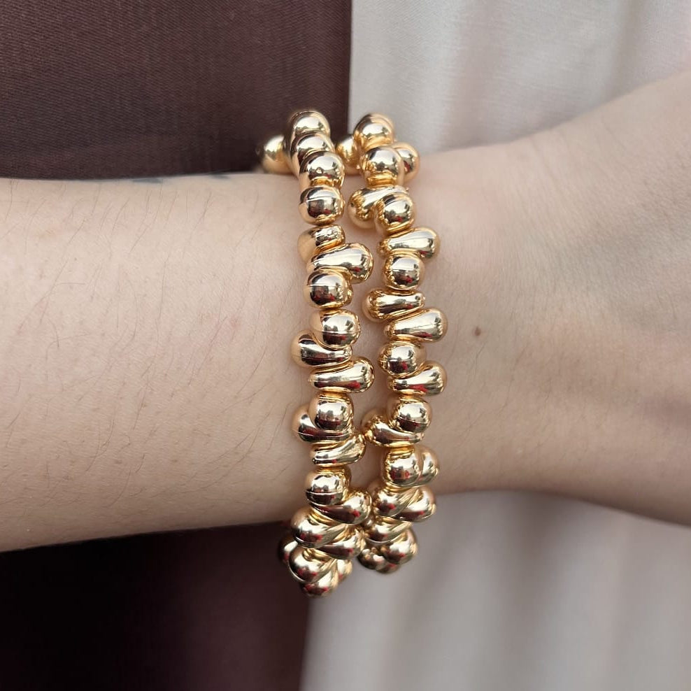 TFC Tiny Treasure Gold Plated Bracelet (set of 2)