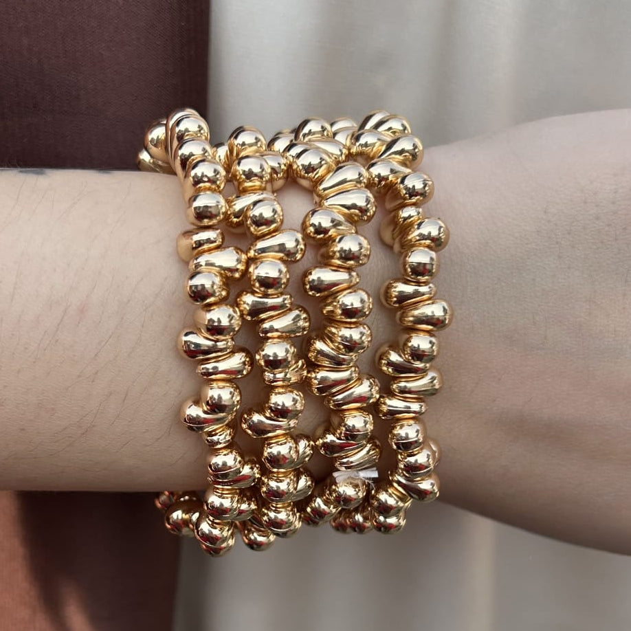 TFC Luxe Drop Gold Plated Bracelet (set of 4)