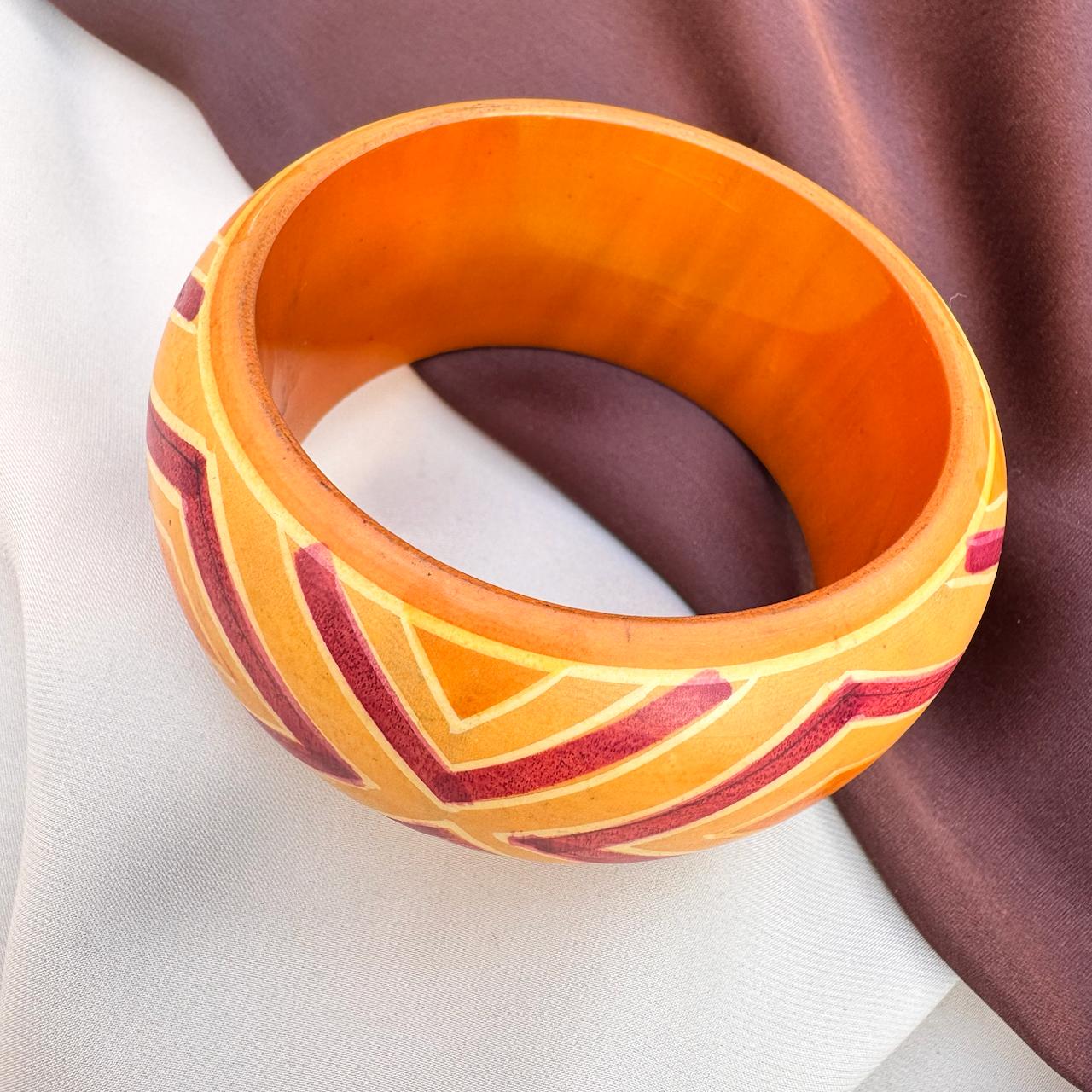 TFC Diagonal Hand Painted Bangle