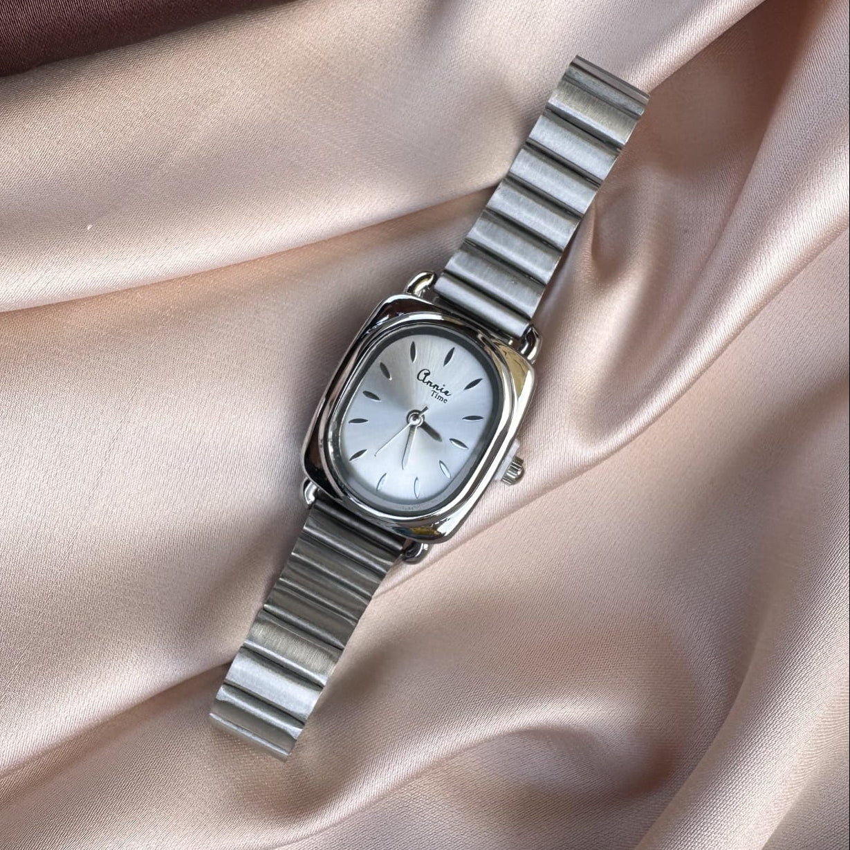 TFC Cute Oval Silver Plated Watch