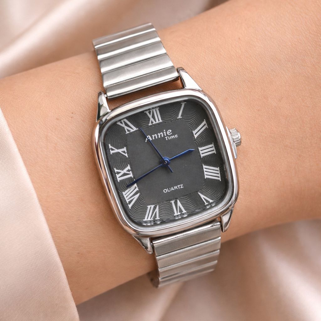 TFC Black Classic Silver Plated Watch