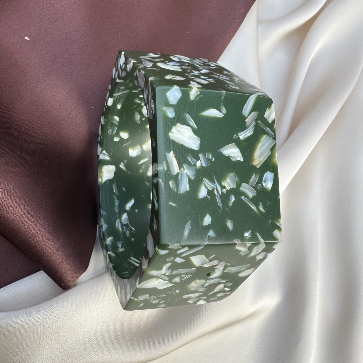 TFC Size 2.8 Olive Hexagon Bangle